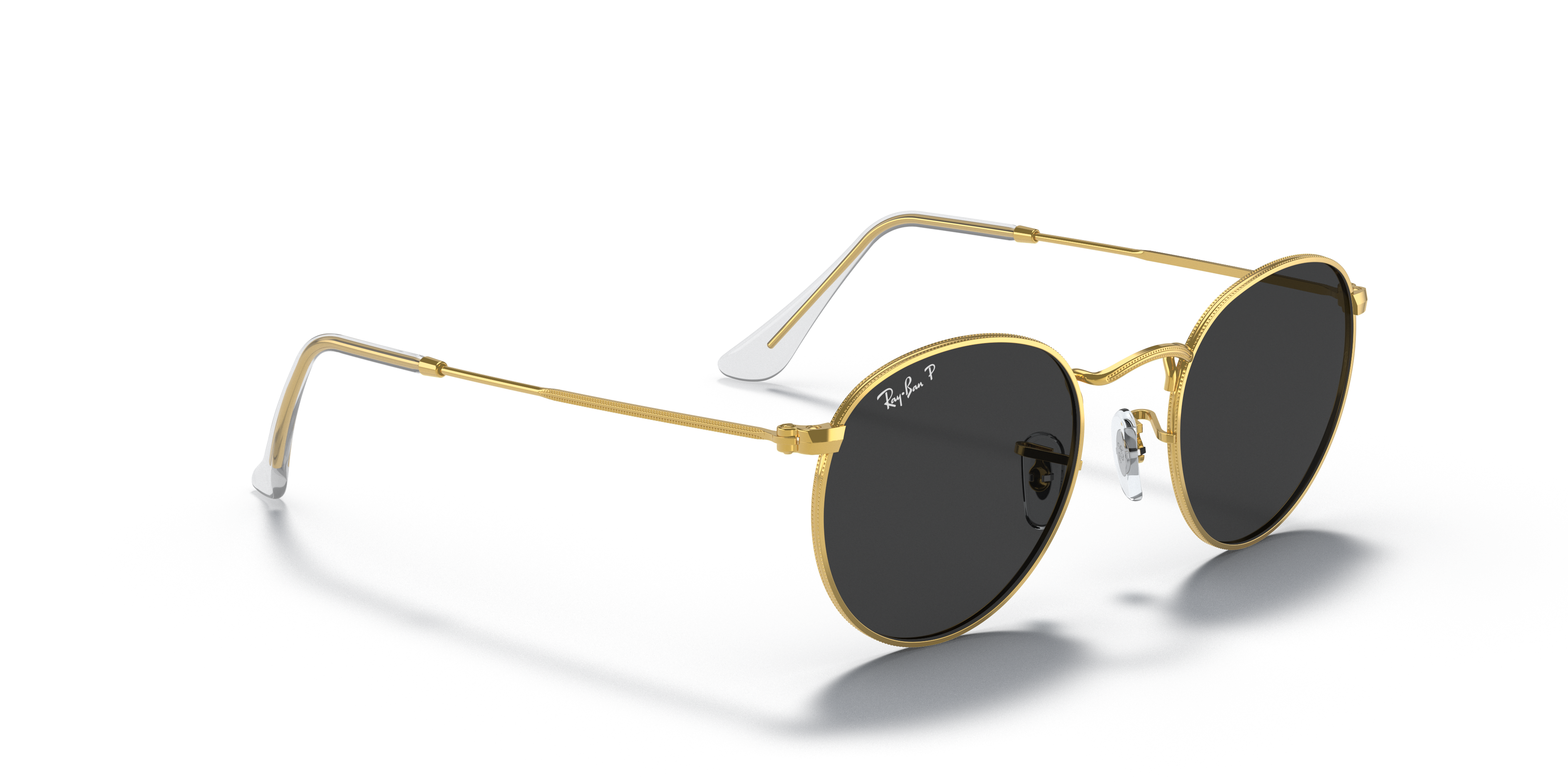 Ray-Ban RB3447 ROUND METAL Sunglasses | Clearly