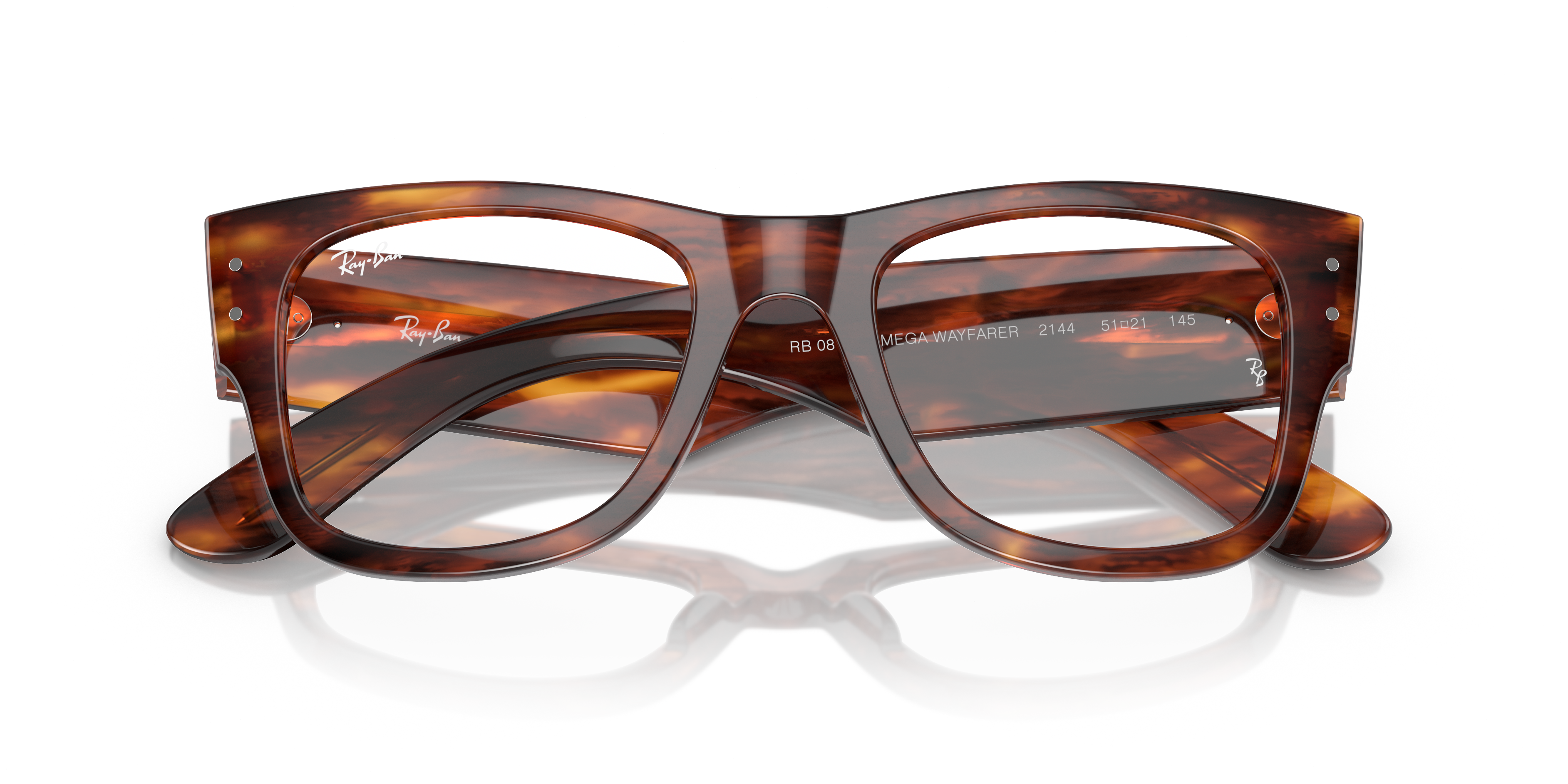 Ray-Ban RB0840V MEGA WAYFARER OPTICS Glasses | Clearly