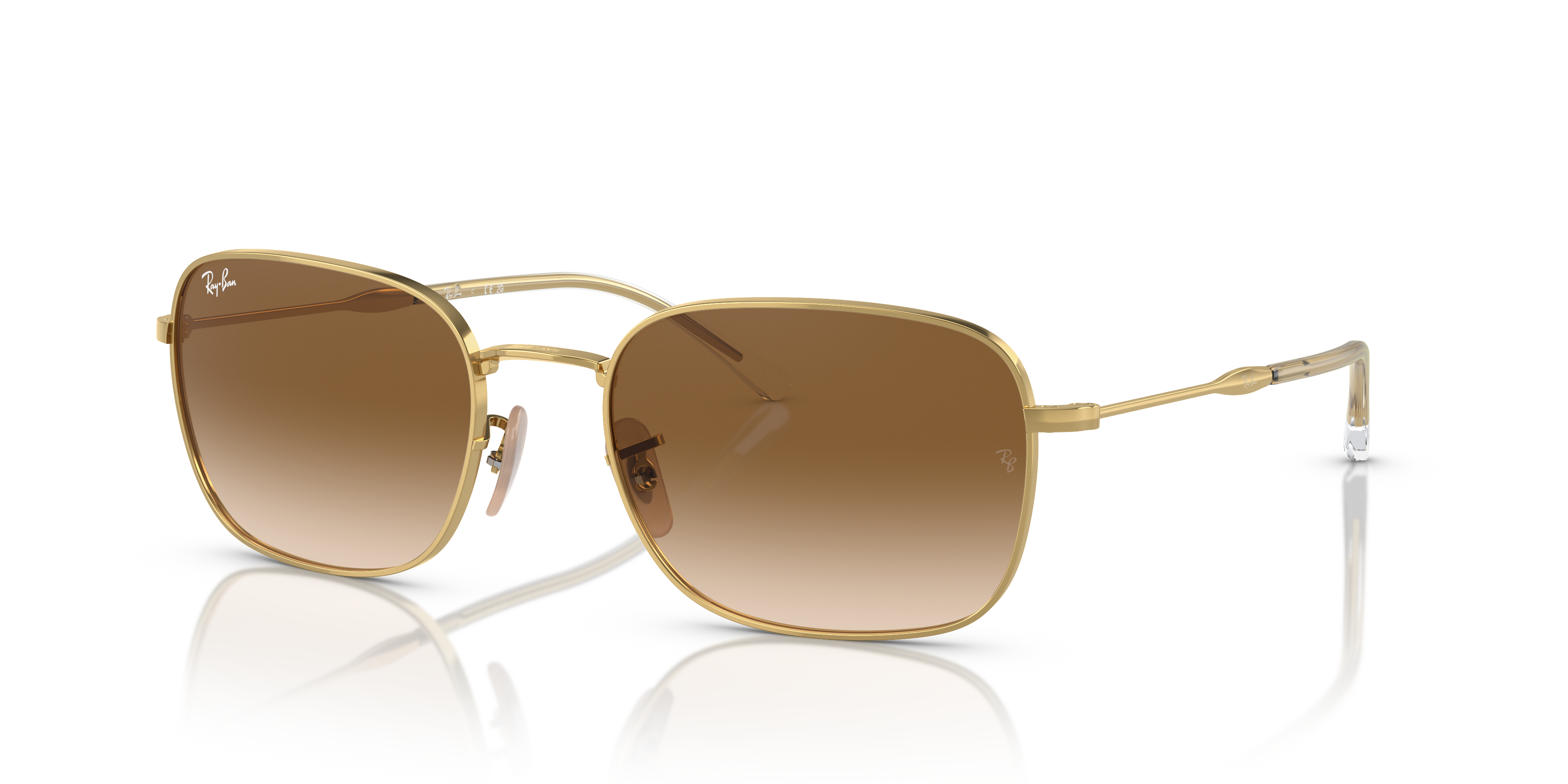【美品】Ray-Ban レイバン RB3706 ゴールド ブラウン Ray-Ban RB3706 Sunglasses | Clearly