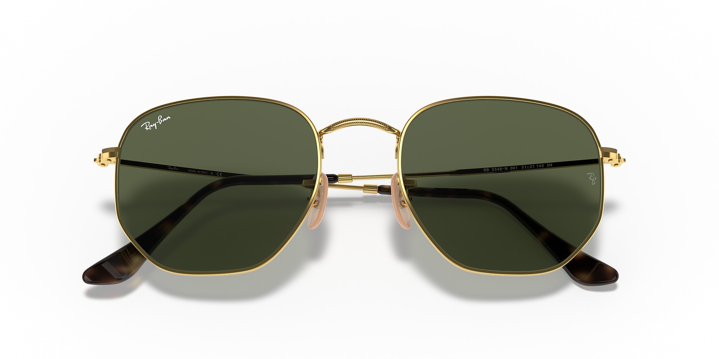 Ray-Ban Sunglasses RB3548N HEXAGONAL FLAT LENSES