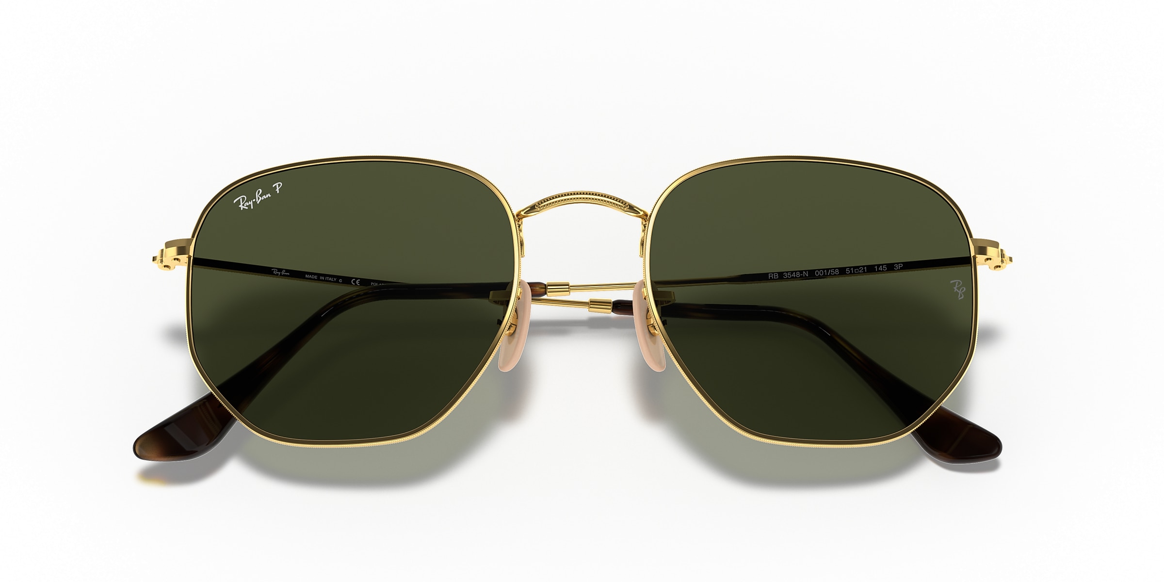 Ray-Ban Sunglasses RB3548N HEXAGONAL FLAT LENSES