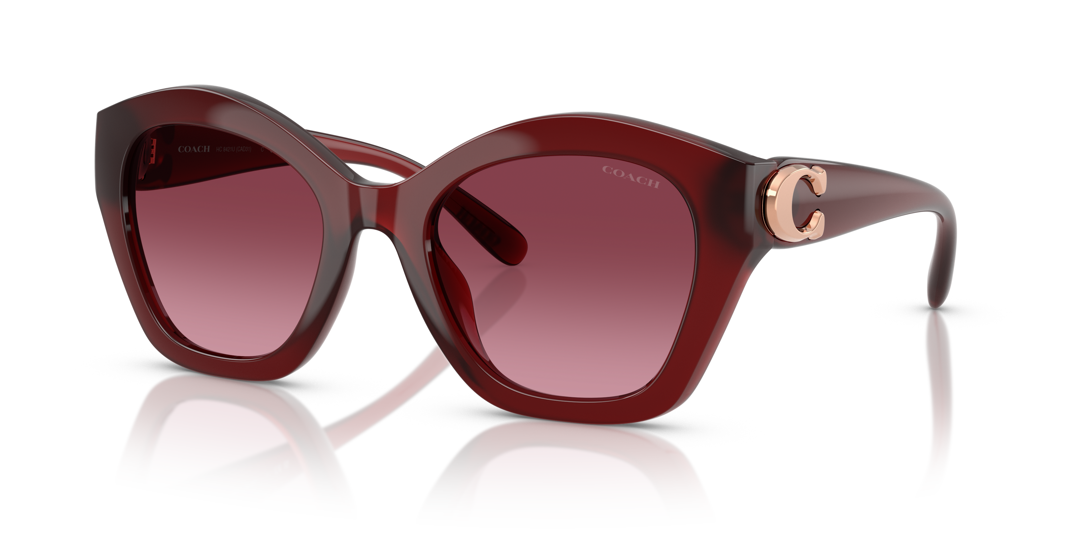 Coach HC8421U CAD31 Sunglasses | Clearly