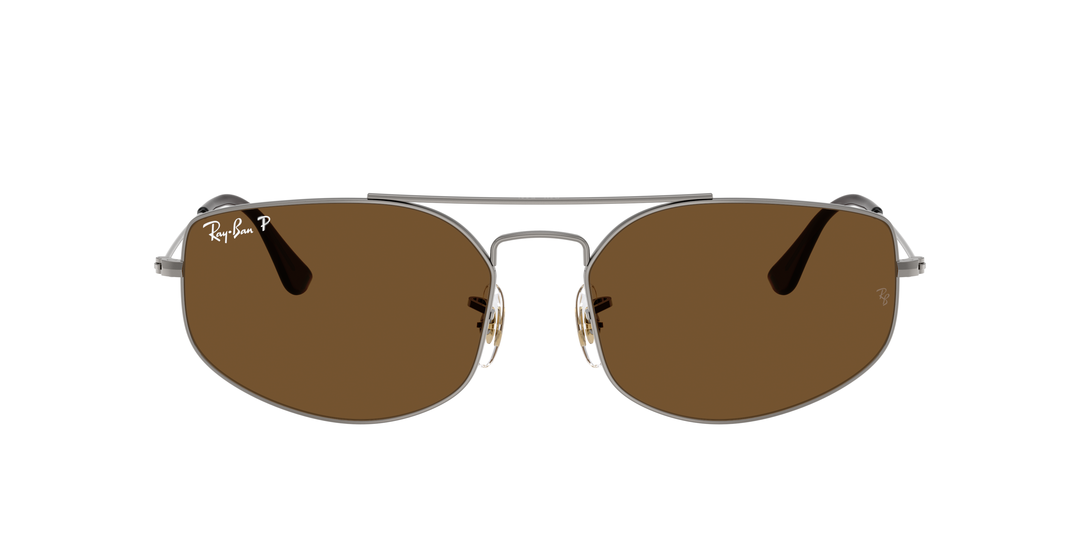 YEVI BIO-BASED Sunglasses in Light Gold and Dark Grey