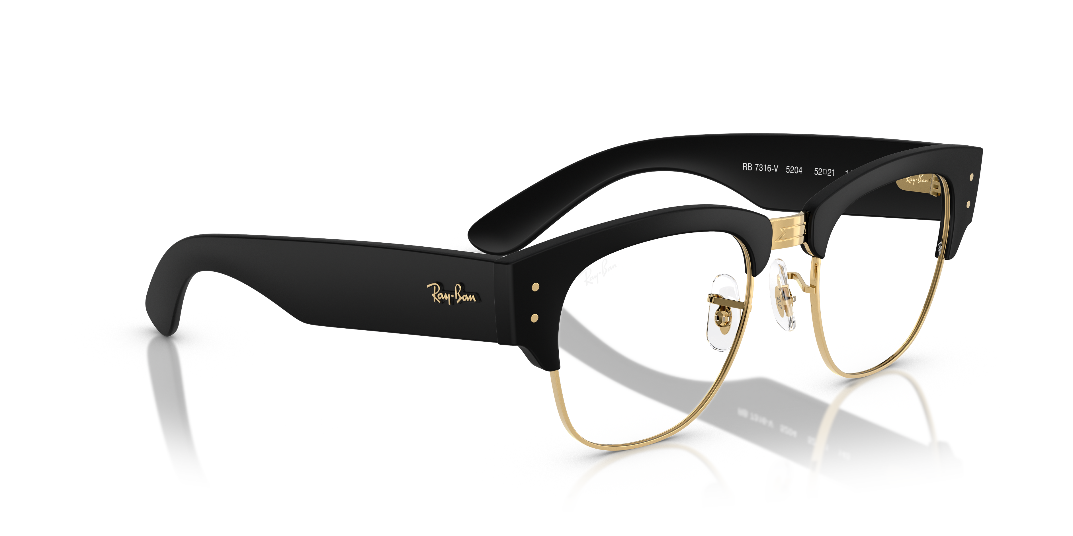 Ray-Ban RB7316V MEGA CLUBMASTER OPTICS LITEFORCE Glasses | Clearly