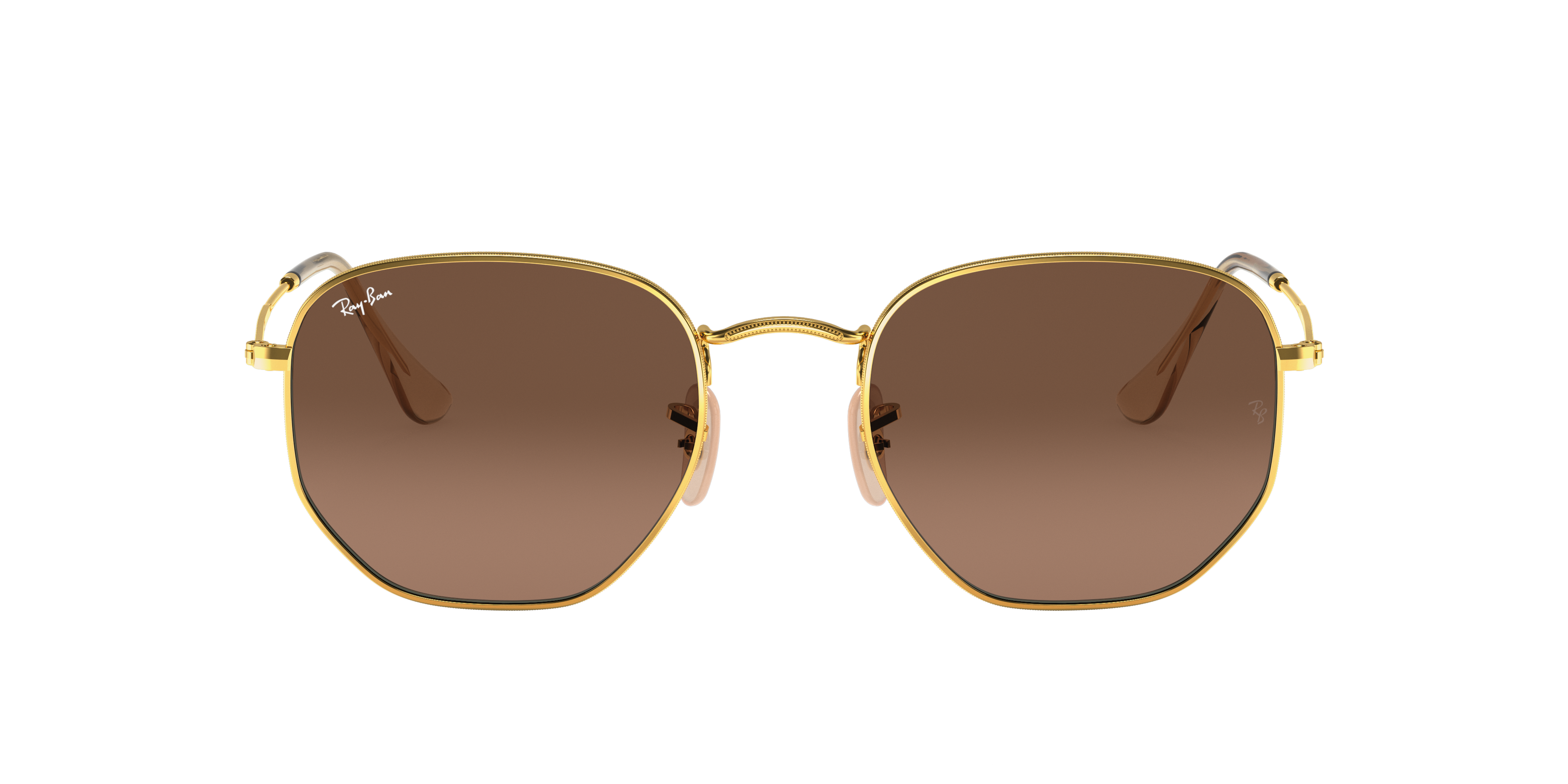 Ray-Ban RB3548N HEXAGONAL FLAT LENSES Sunglasses | Clearly