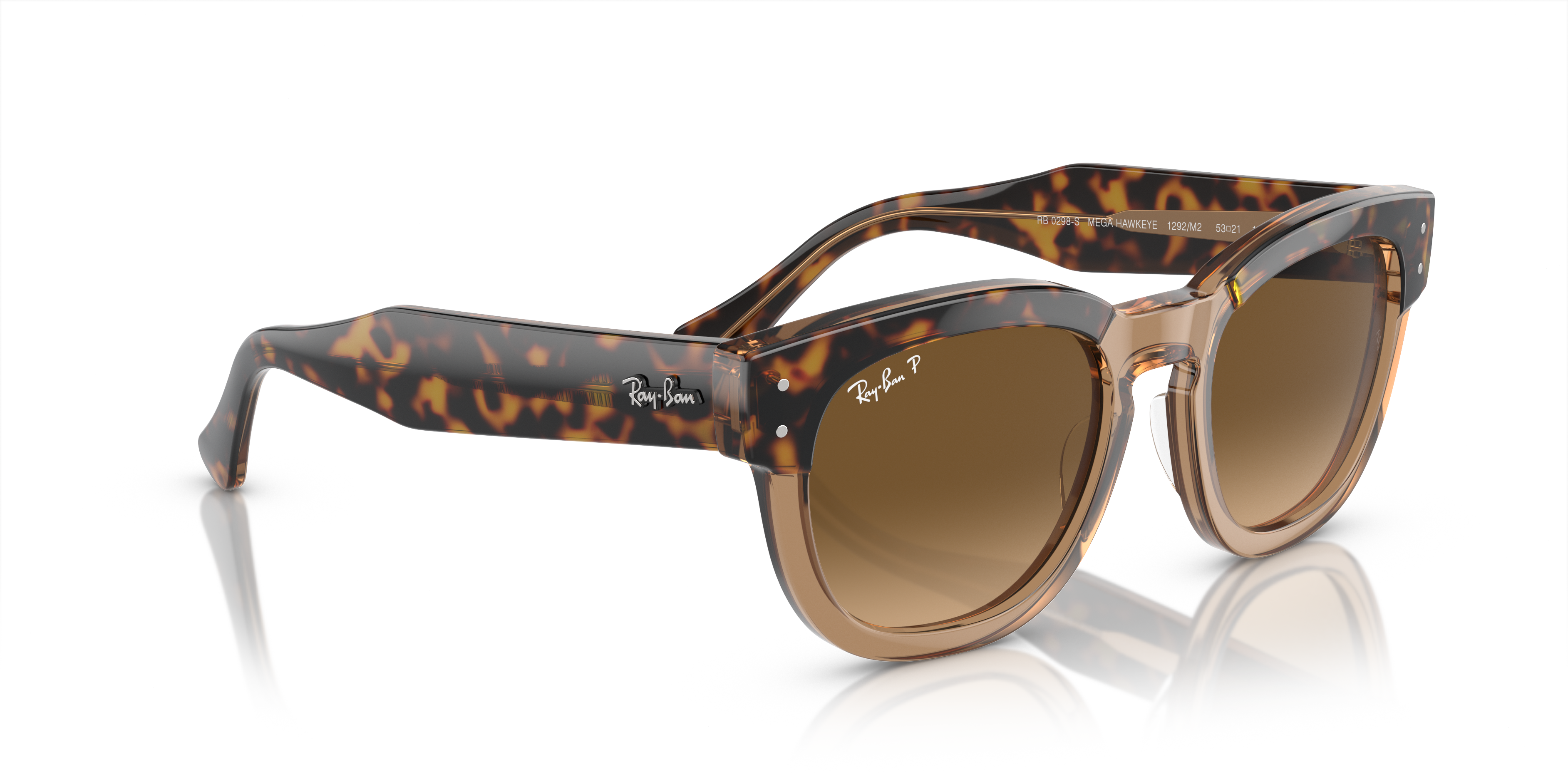 Ray-Ban RB0298S MEGA HAWKEYE Sunglasses | Clearly