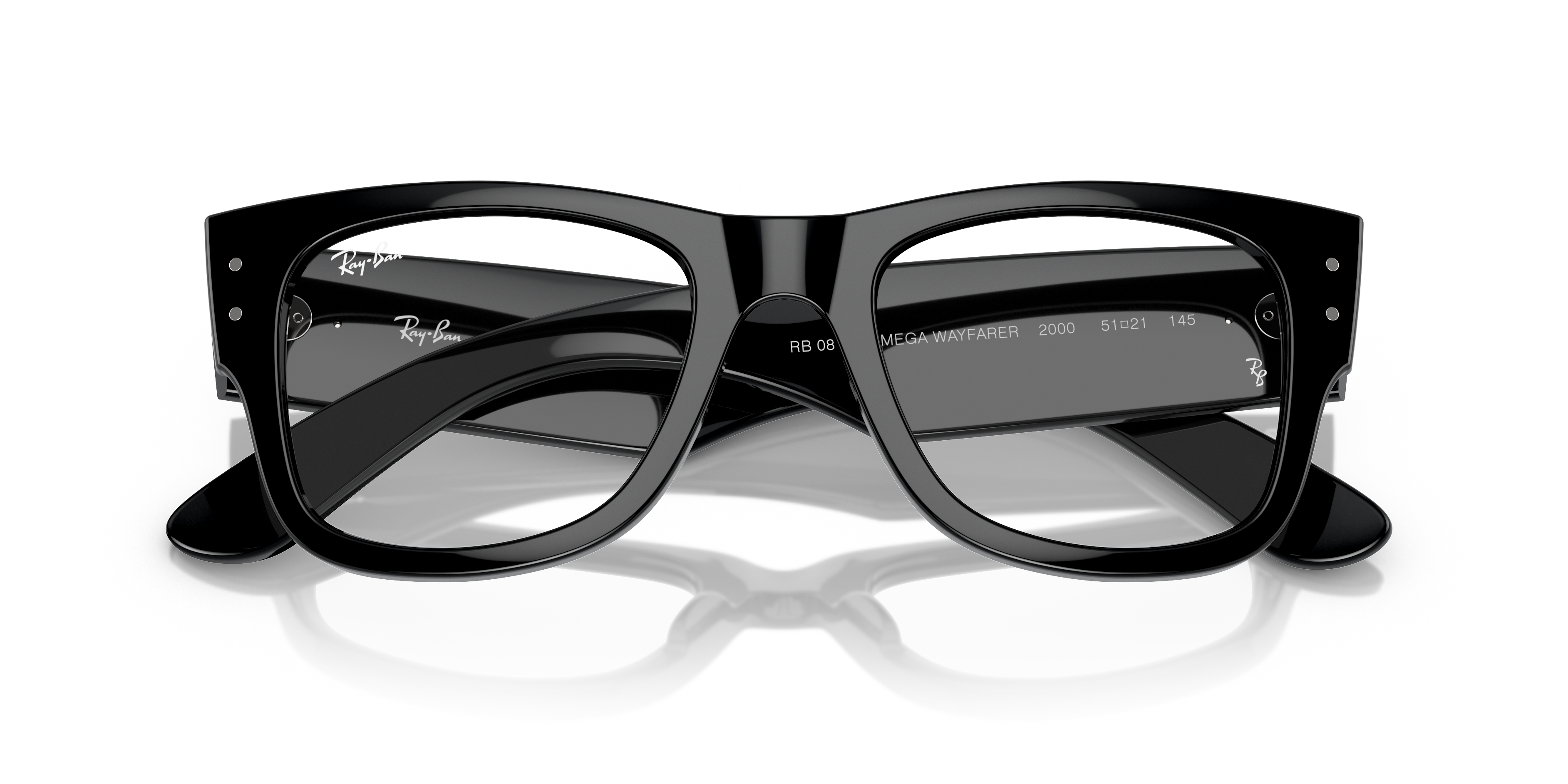 Ray-Ban RB0840V MEGA WAYFARER OPTICS Glasses | Clearly