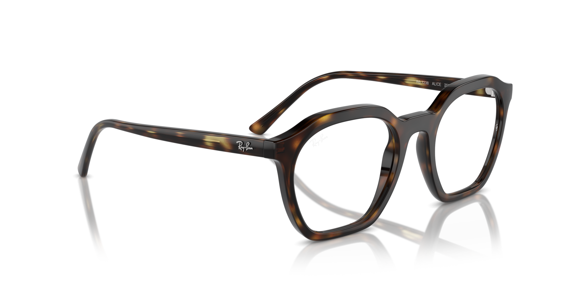 RAY-BAN RB7238 Alice Optics Eyeglasses Frames RXable. Case/Cloth. NWT Ray-Ban RB7238 Alice Optics Eyeglasses | LensCrafters main image 3