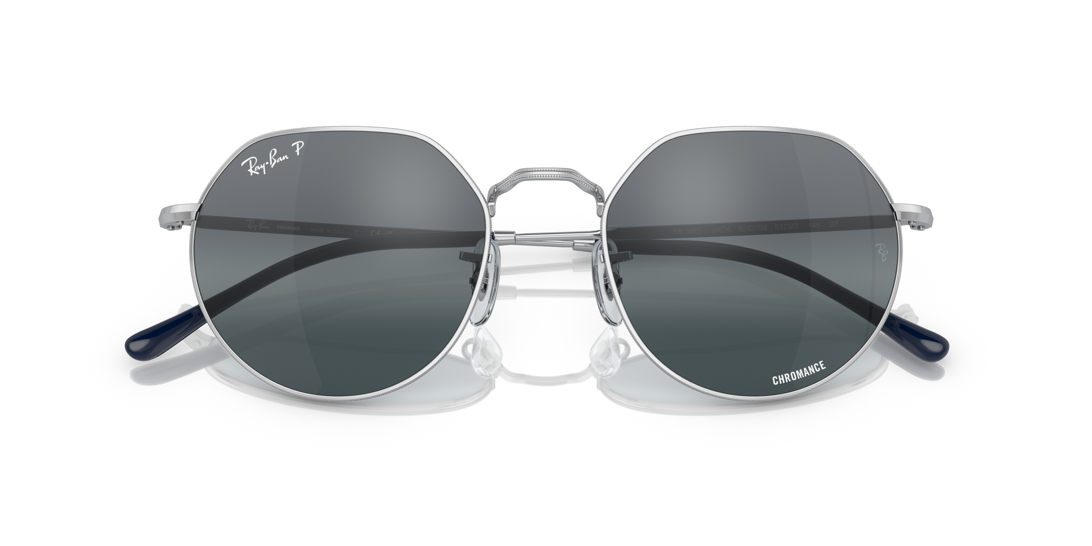 Ray-Ban RB3565 JACK POLARIZED+ LENSES Sunglasses | Clearly