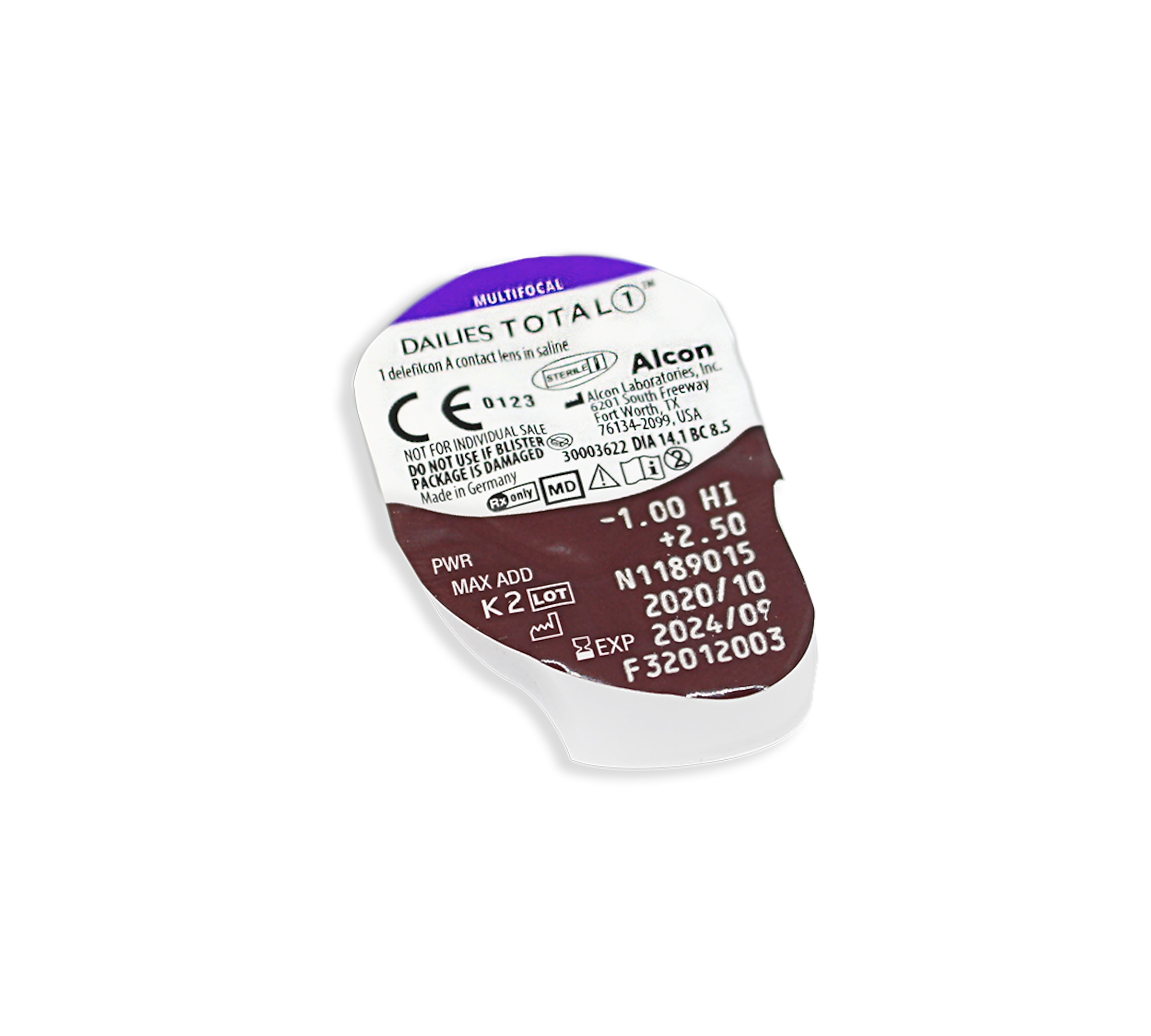 Alcon Contacts DAILIES TOTAL1® Multifocal 30