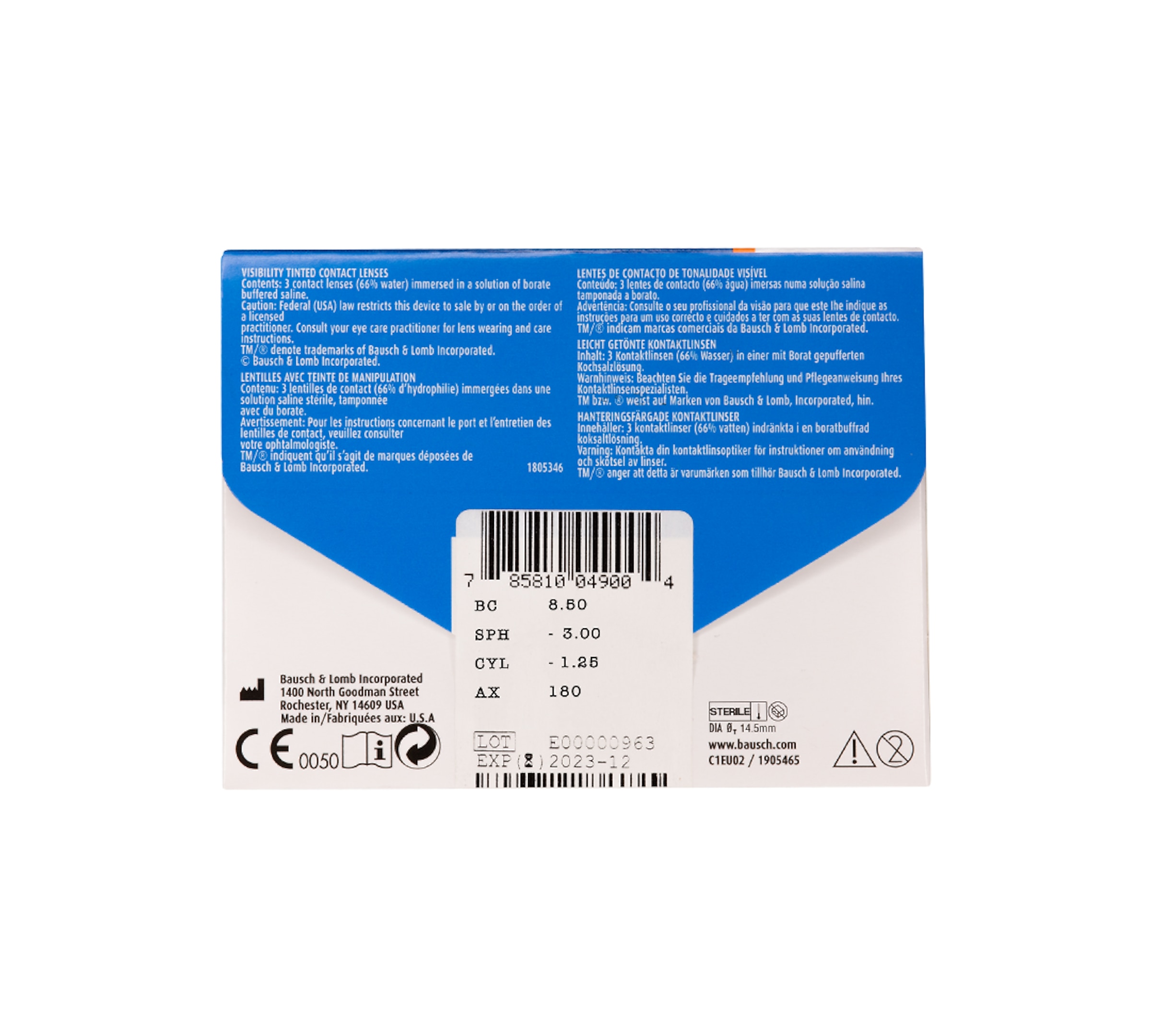 Bausch And Lomb Contacts Soflens for Astigmatism 6