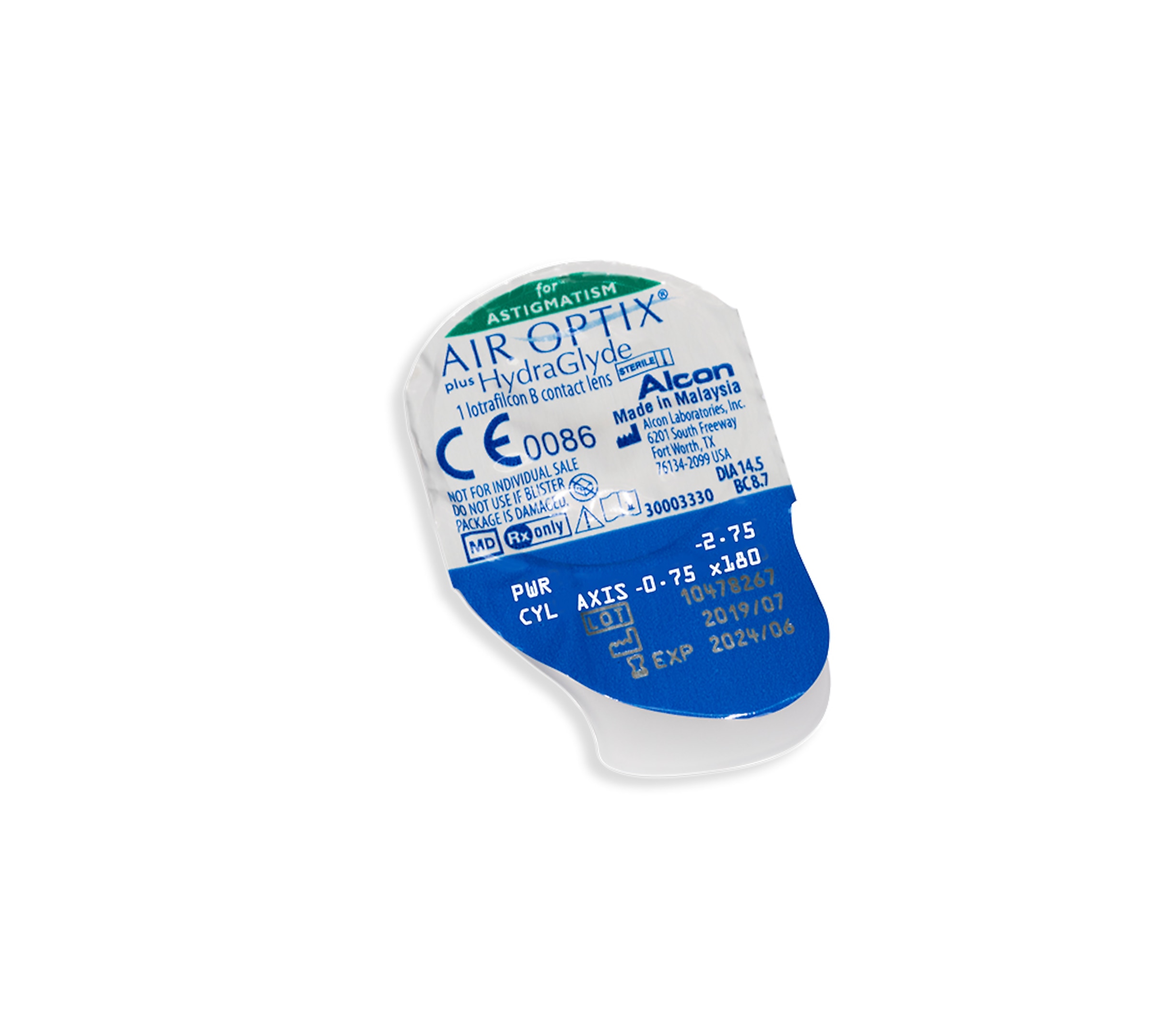Alcon Contacts AIR OPTIX® Plus HydraGlyde® Astigmatism 6