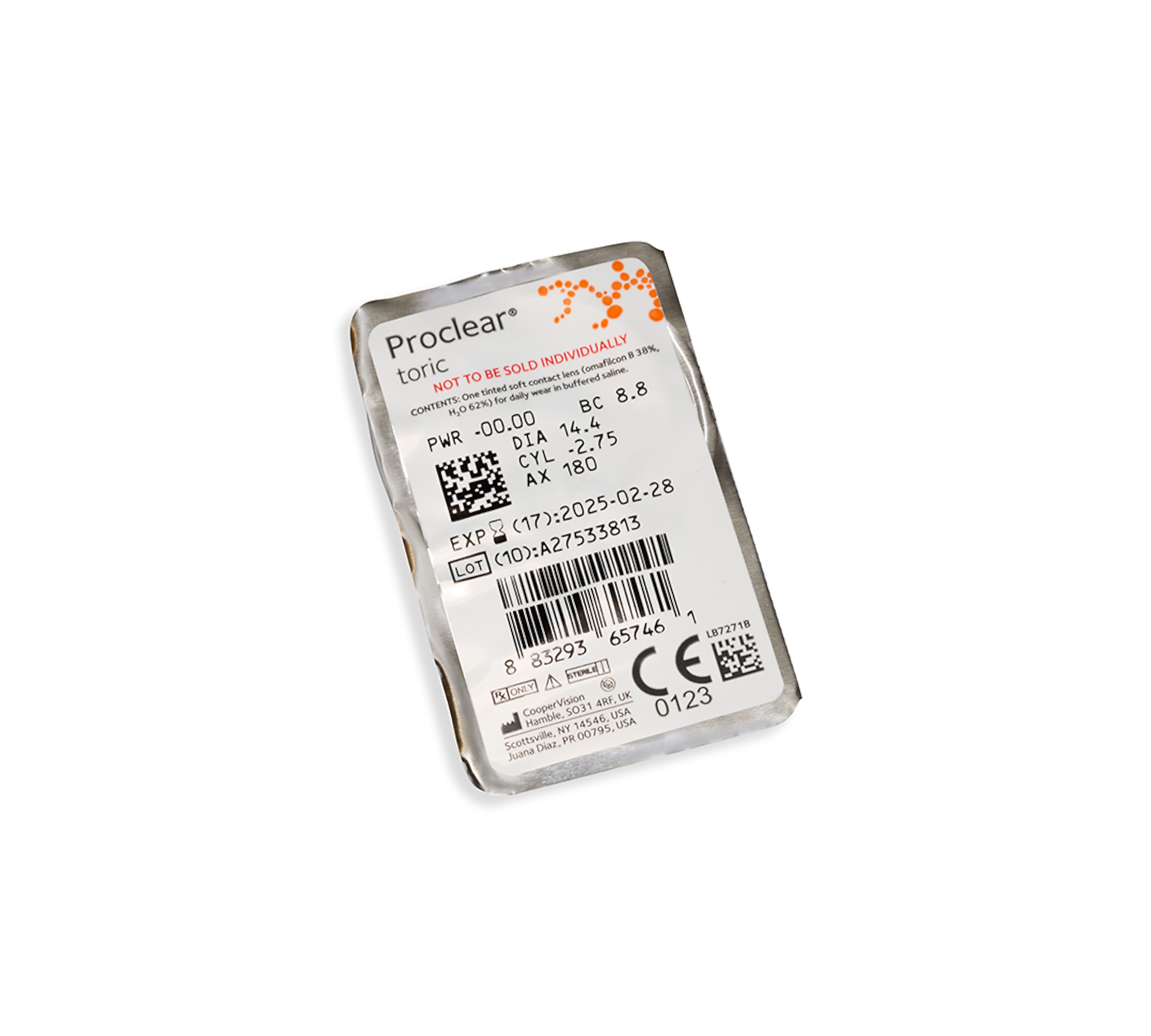 CooperVision Contacts Proclear Monthly Toric XR 6