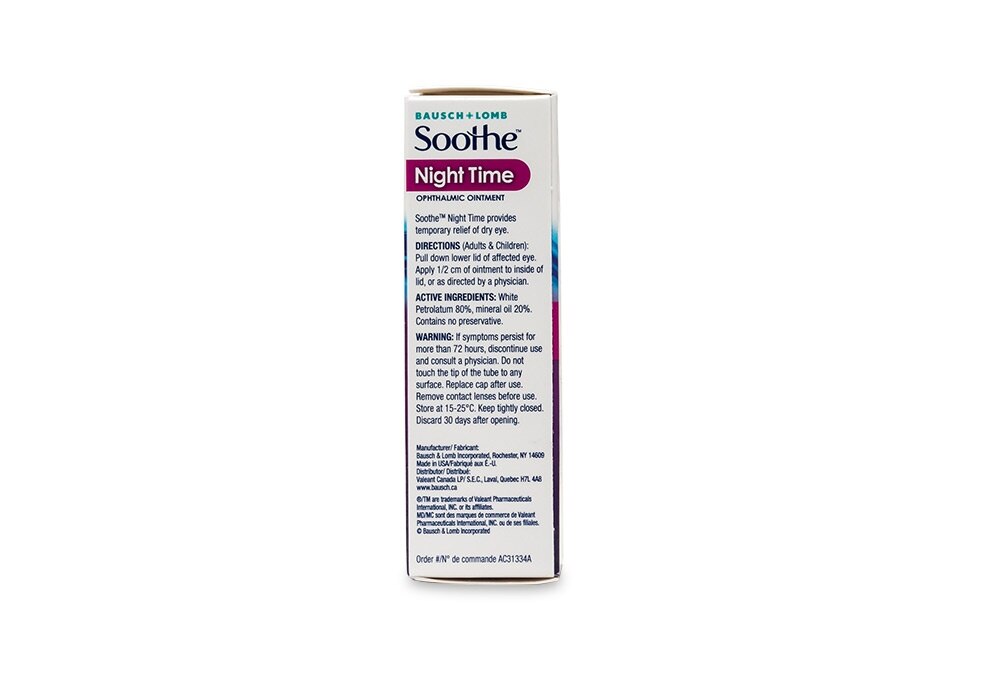 Bausch And Lomb Soothe Night Time Eye Drops 30ml Clearly