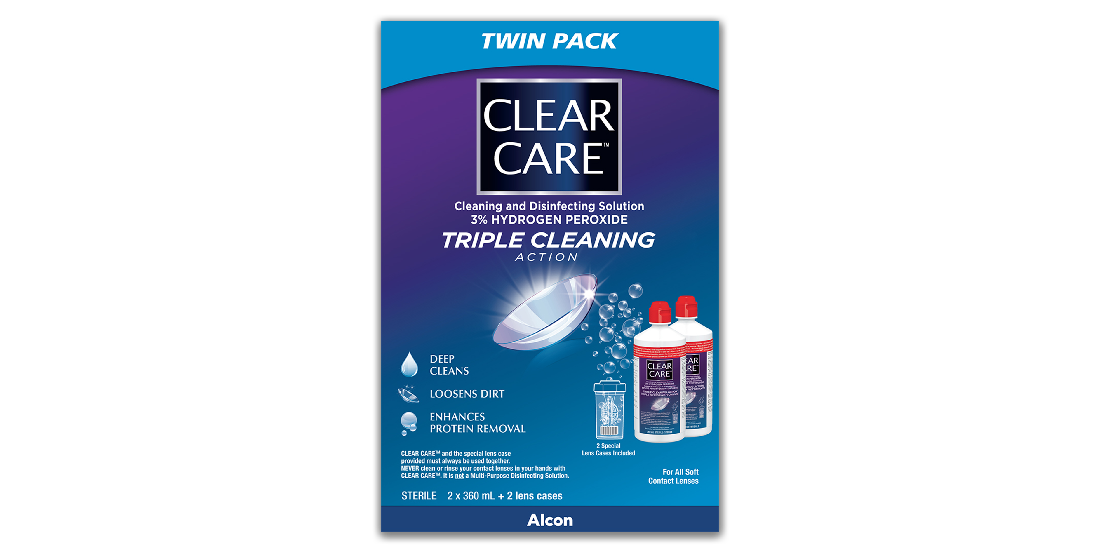 Alcon Clear Care Single Pack 360 ml | Clearly