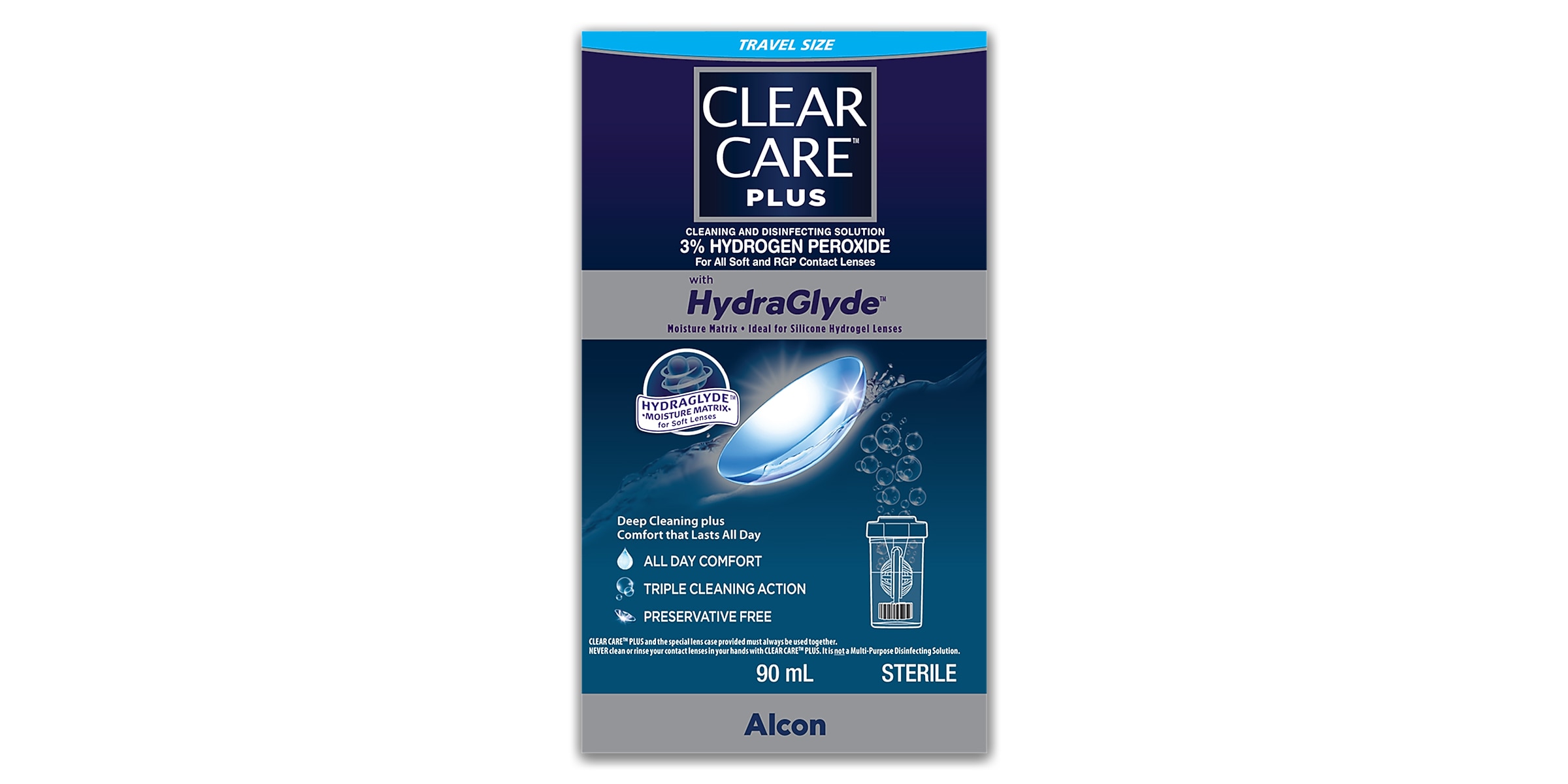 Clear Care® Plus with HydraGlyde® 90 ml