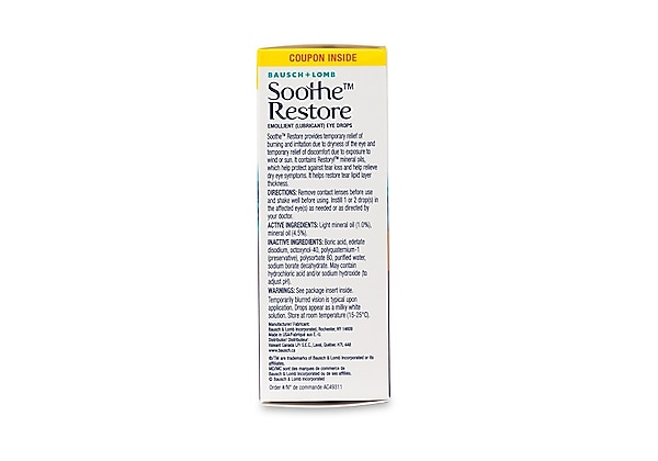 Soothe Restore Lubrificant Eye Drops 15ml