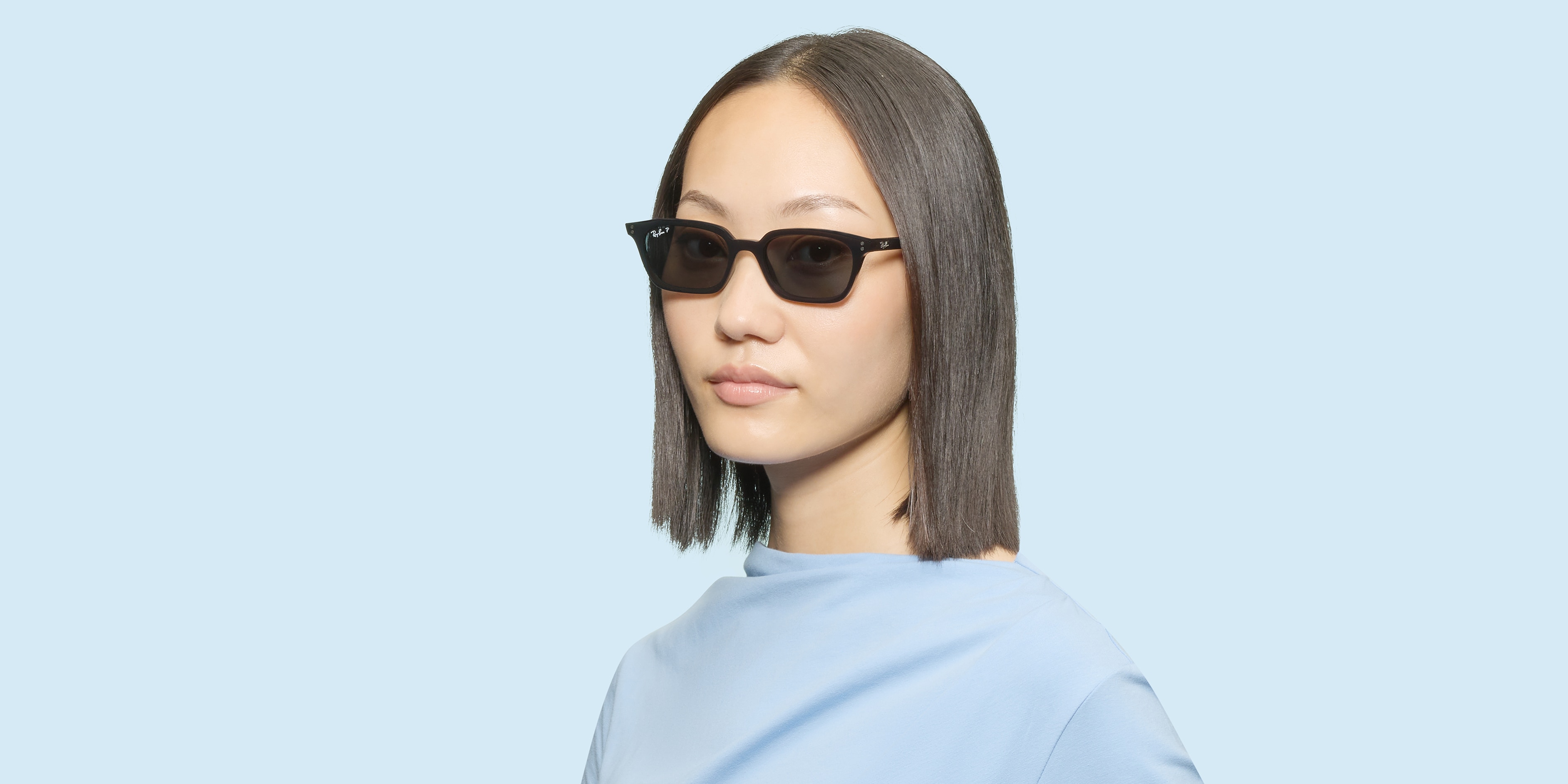 Ray-Ban サングラス ブラウン Ray-Ban RB4456 ZAYA BIO-BASED Sunglasses | Clearly
