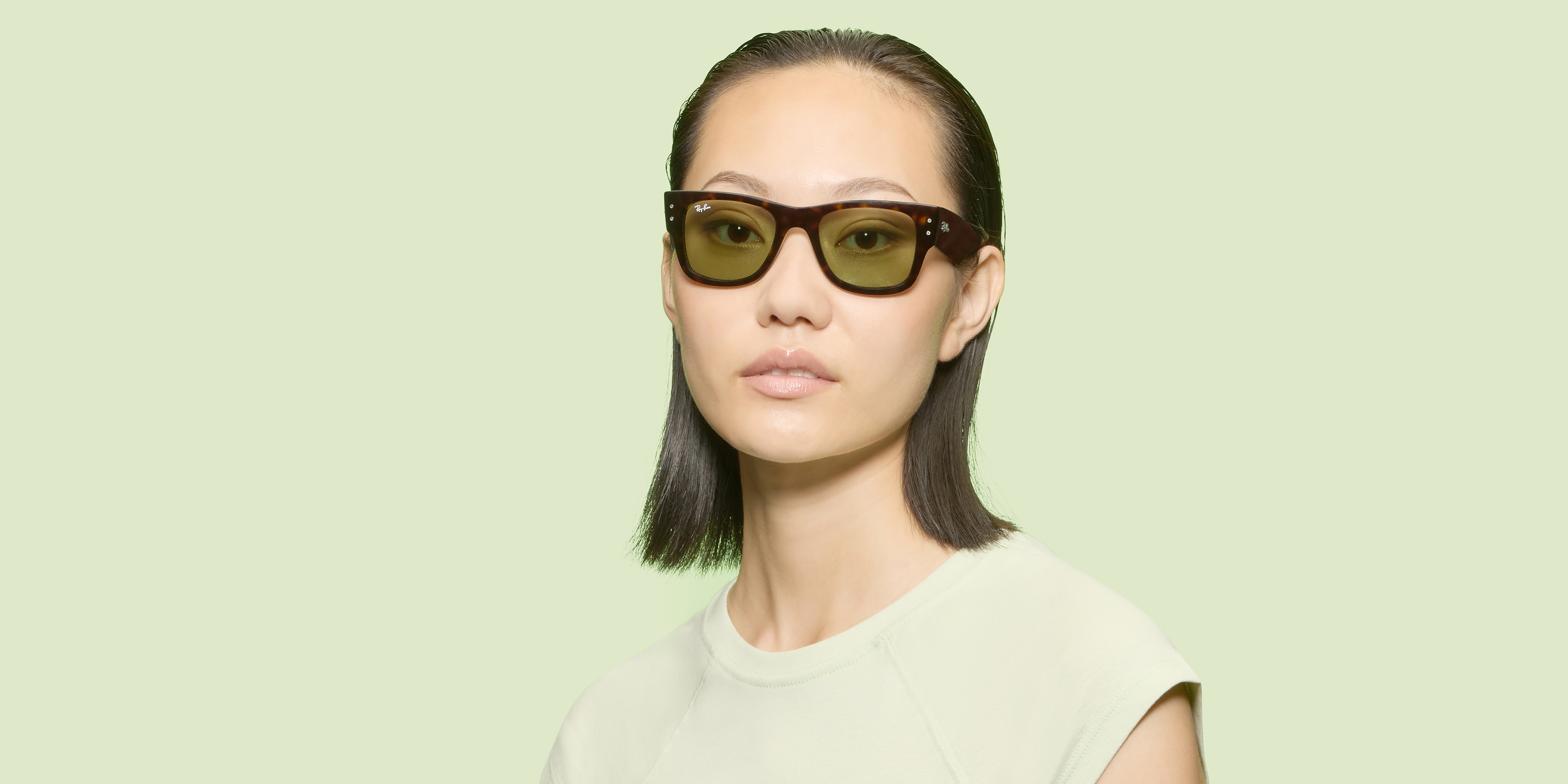 Ray-Ban RB0840S MEGA WAYFARER SUMMER CAPSULE Sunglasses | Clearly