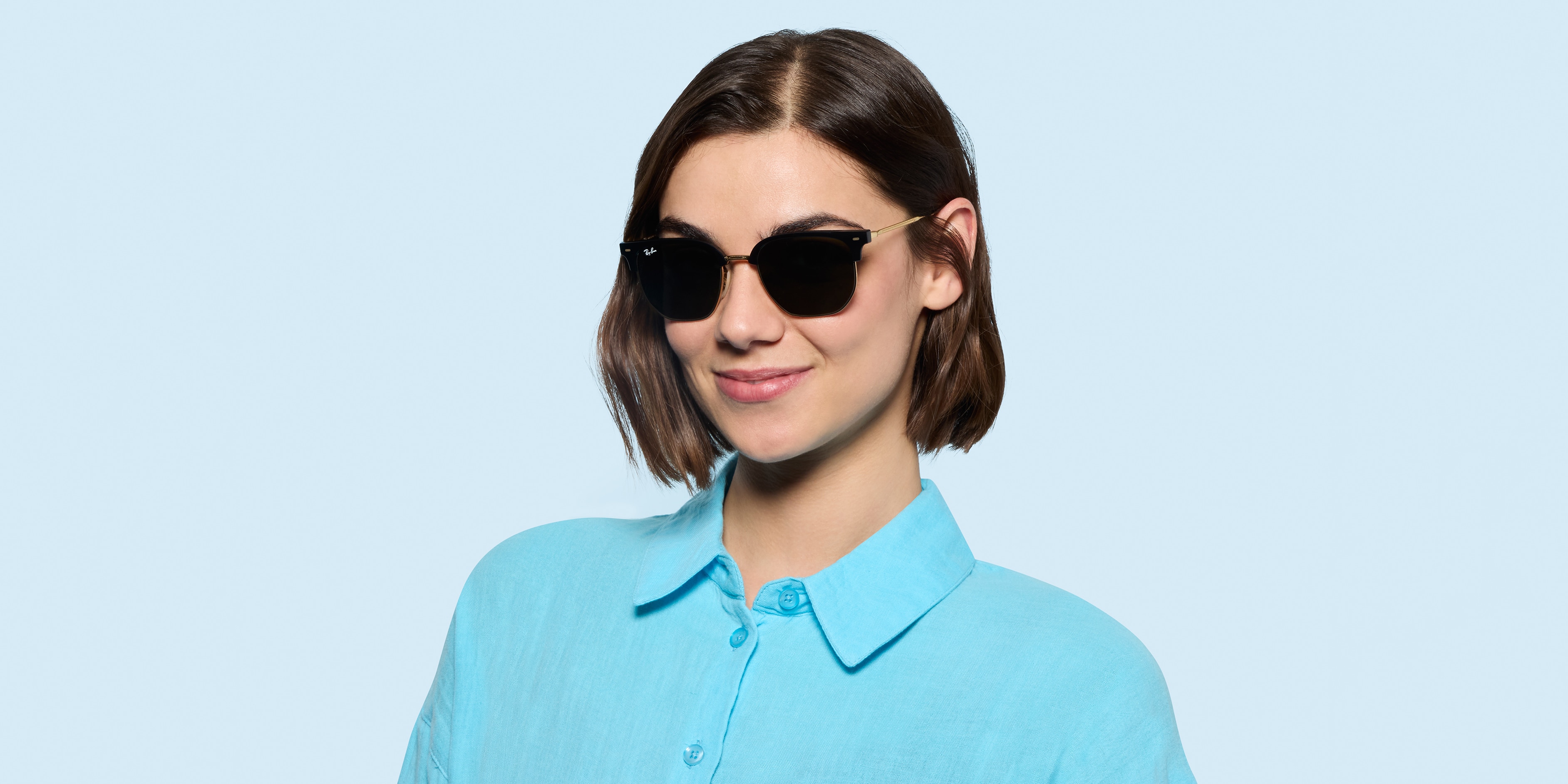 Ray-Ban RB4416 NEW CLUBMASTER Sunglasses | Clearly