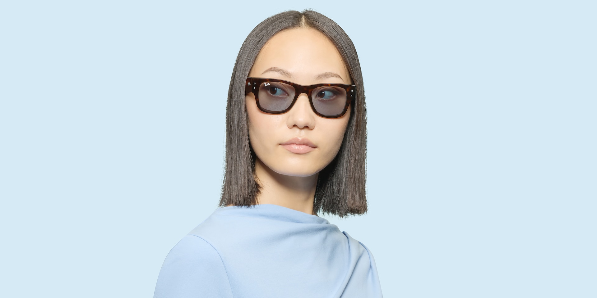 Ray-Ban RB0840S MEGA WAYFARER SUMMER CAPSULE Sunglasses | Clearly