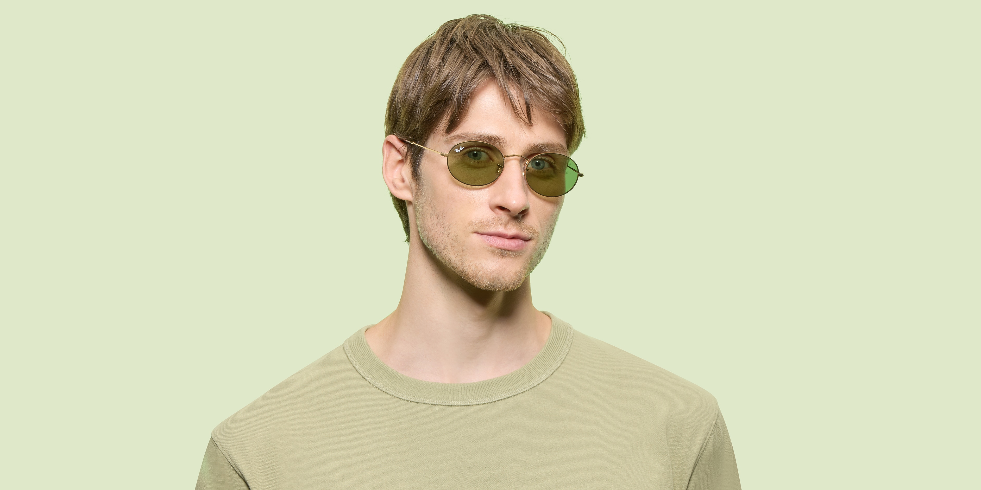 Ray-Ban RB3547 OVAL METAL SUMMER CAPSULE Sunglasses | Clearly