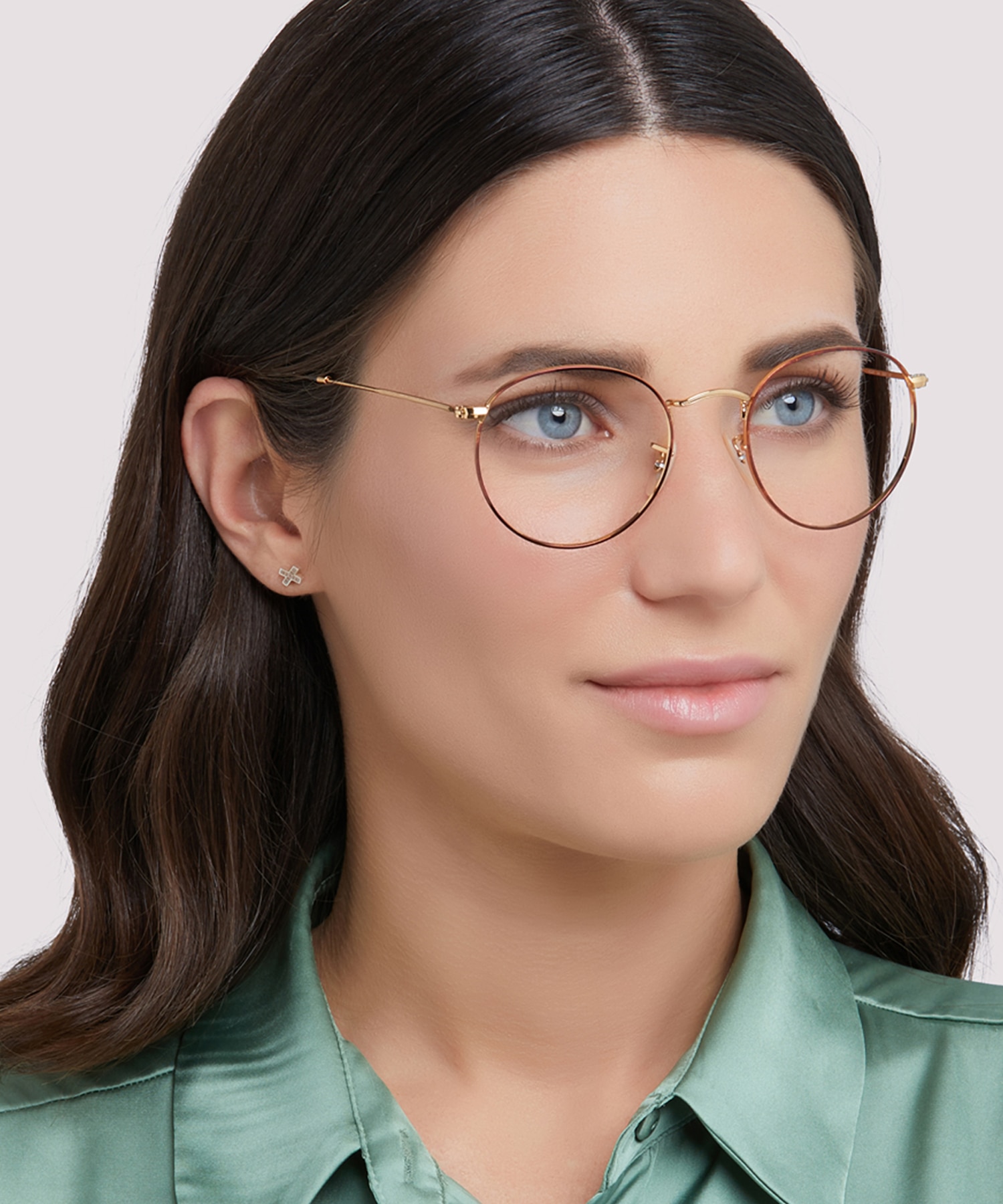 Ray-Ban レイバン サングラス RB3447V ROUND L Ray-Ban RB3447V ROUND METAL OPTICS Glasses | Clearly