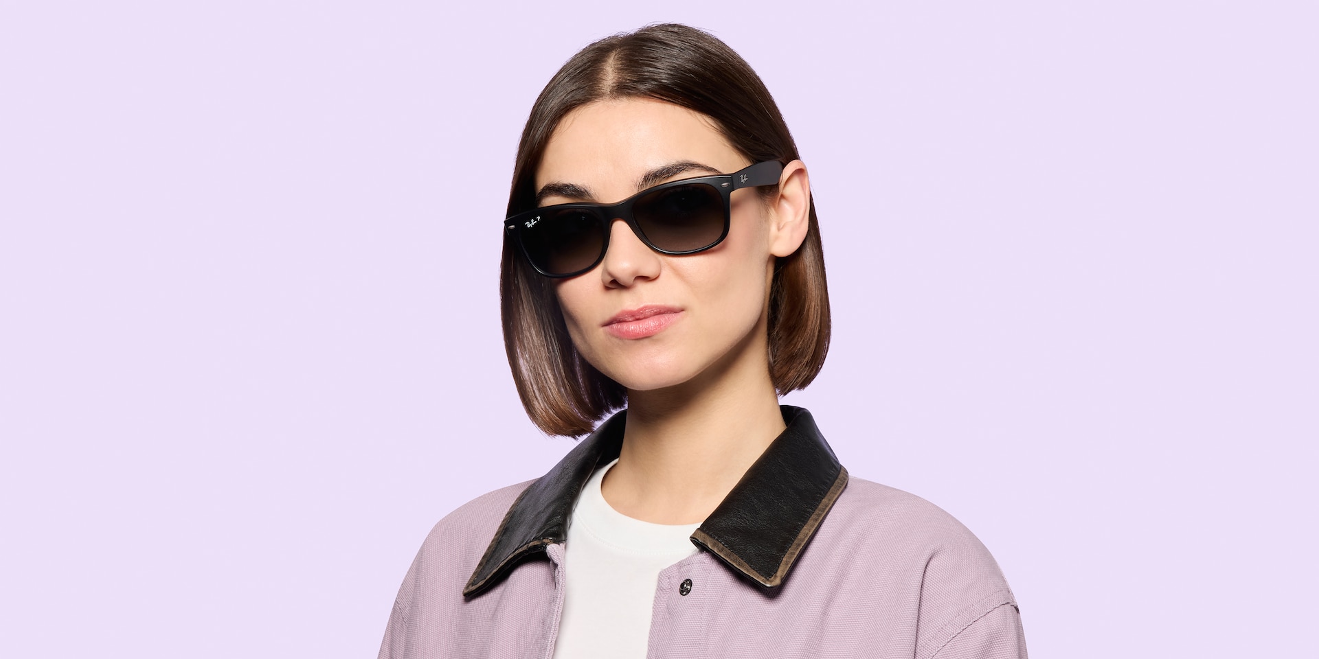 Ray-Ban RB2132 NEW WAYFARER CLASSIC Sunglasses | Clearly