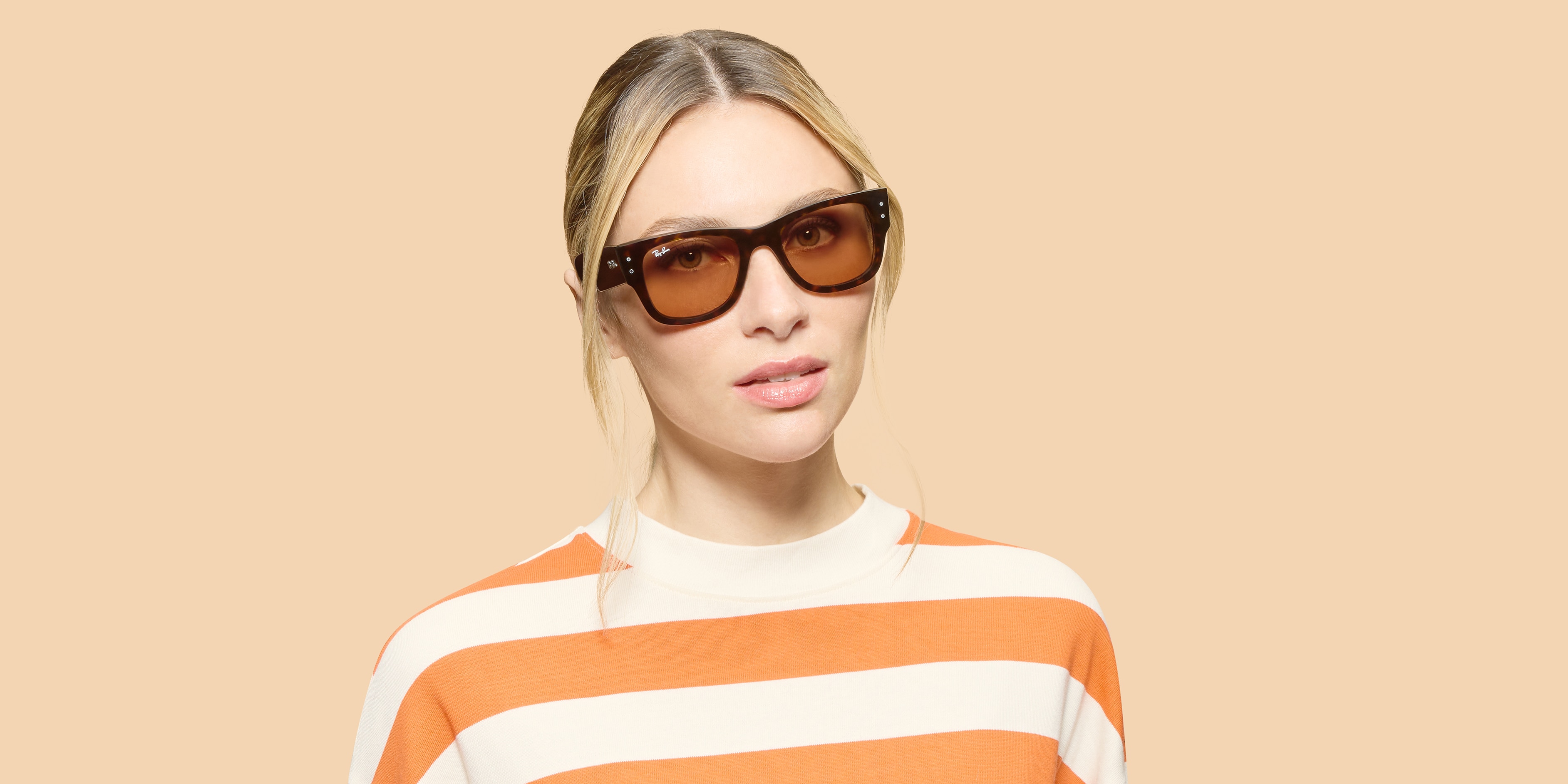 Ray-Ban RB0840S MEGA WAYFARER SUMMER CAPSULE Sunglasses | Clearly