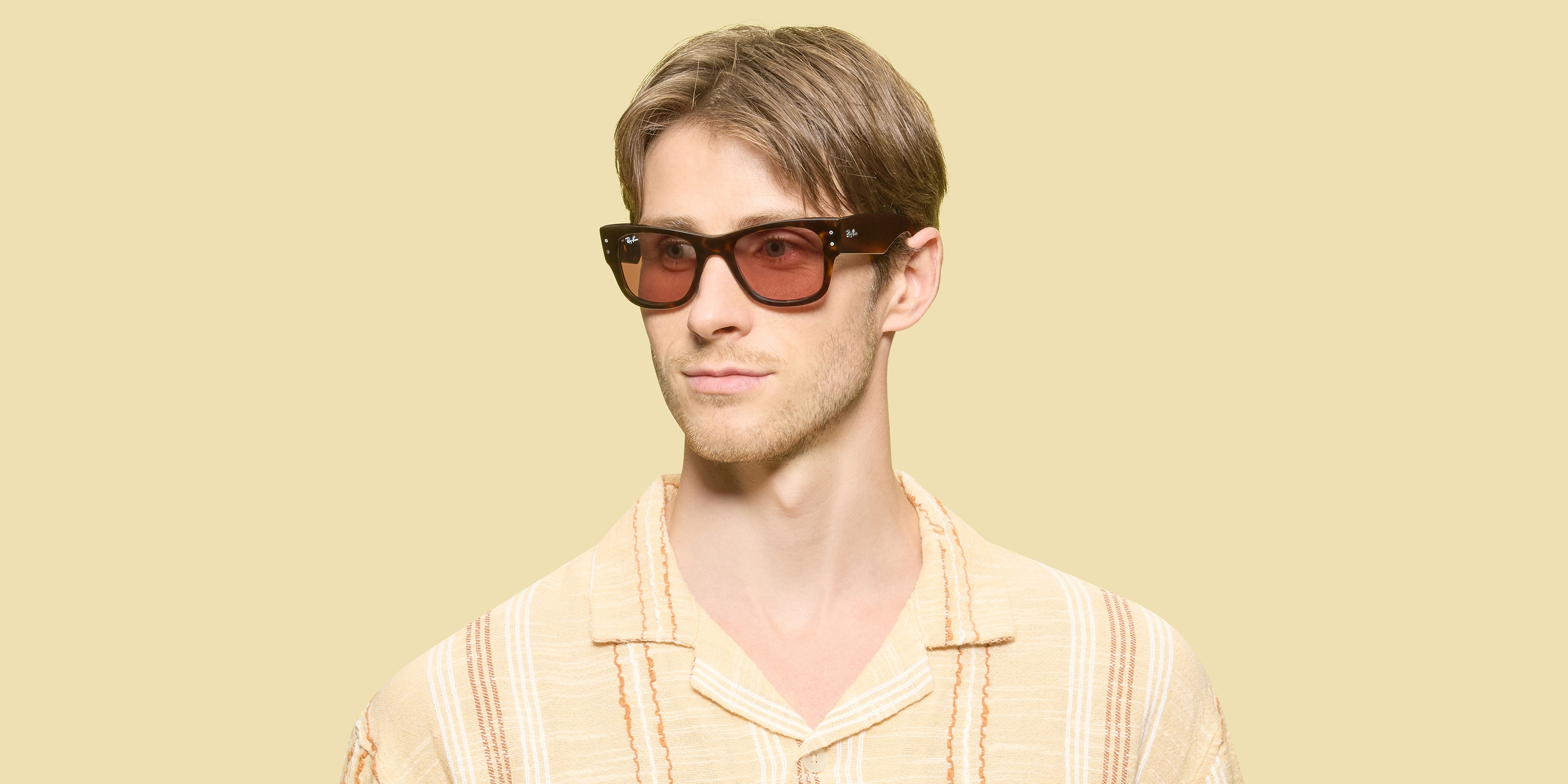 Ray-Ban RB0840S MEGA WAYFARER SUMMER CAPSULE Sunglasses | Clearly