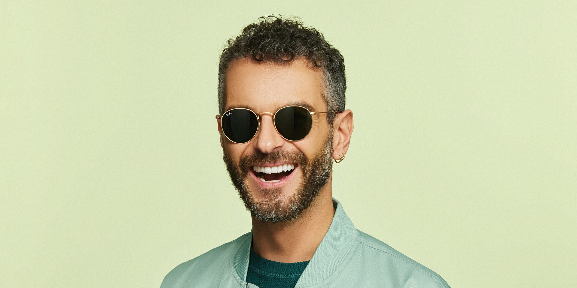Ray-Ban RB3447 ROUND METAL Sunglasses | Clearly