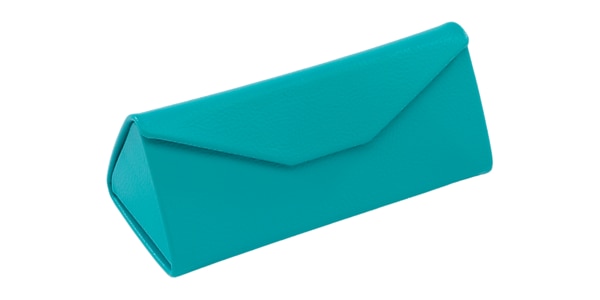 TRIANGULAR TURQUOISE GLASSES CASE