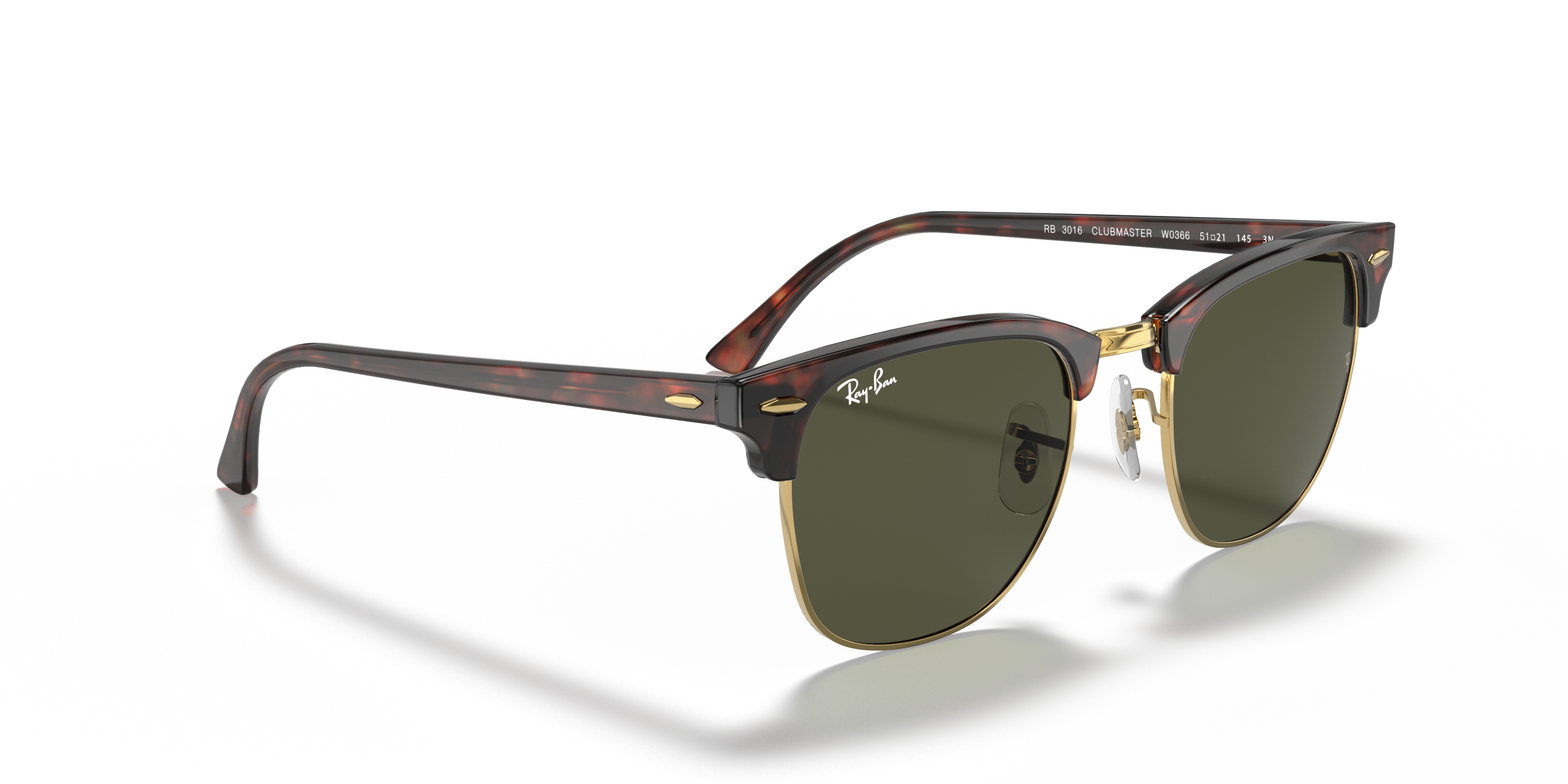 Ray-Ban RB3016 CLUBMASTER CLASSIC Sunglasses | Clearly