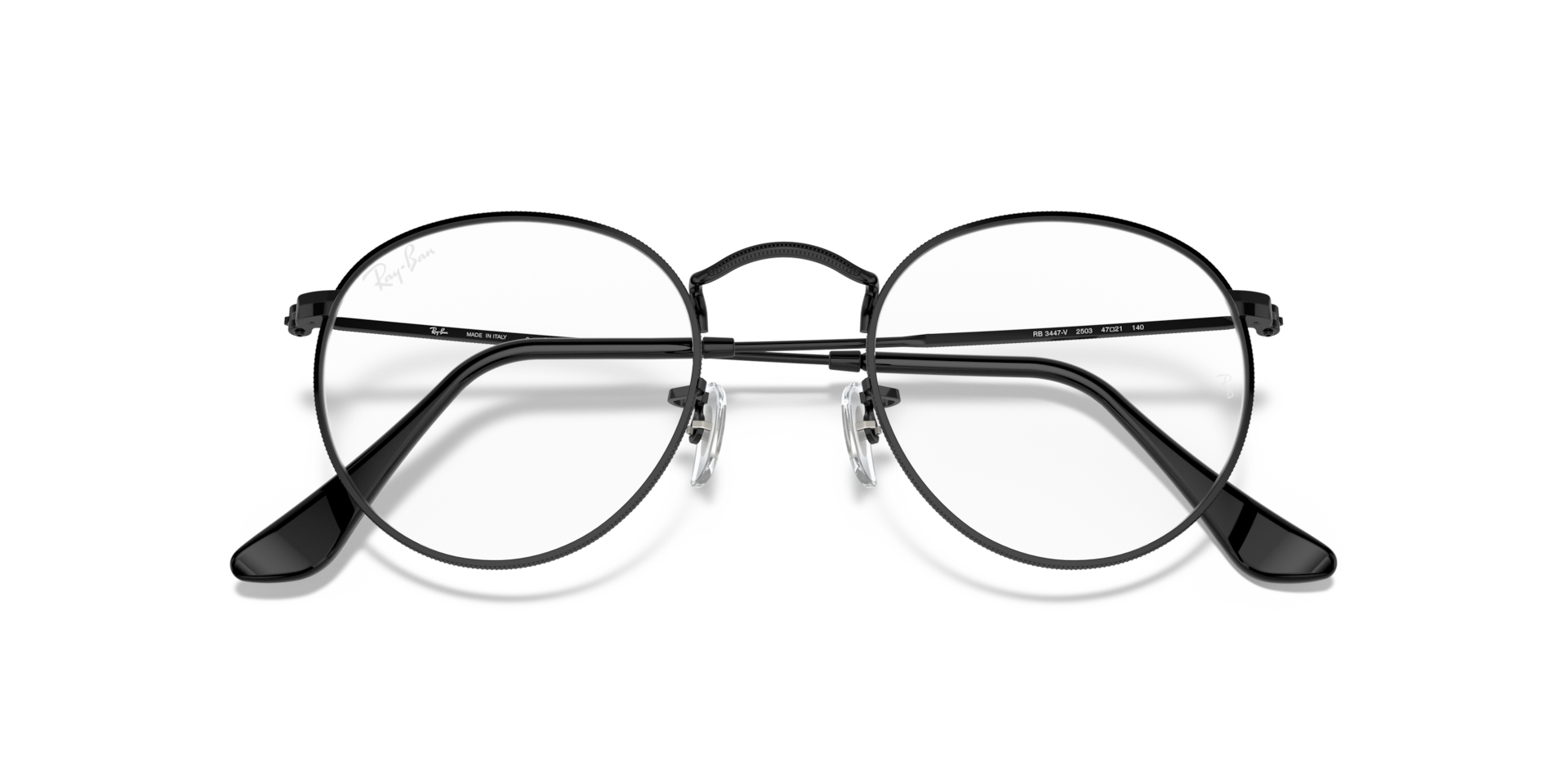 Ray-Ban RB3447V ROUND METAL OPTICS Glasses | Clearly