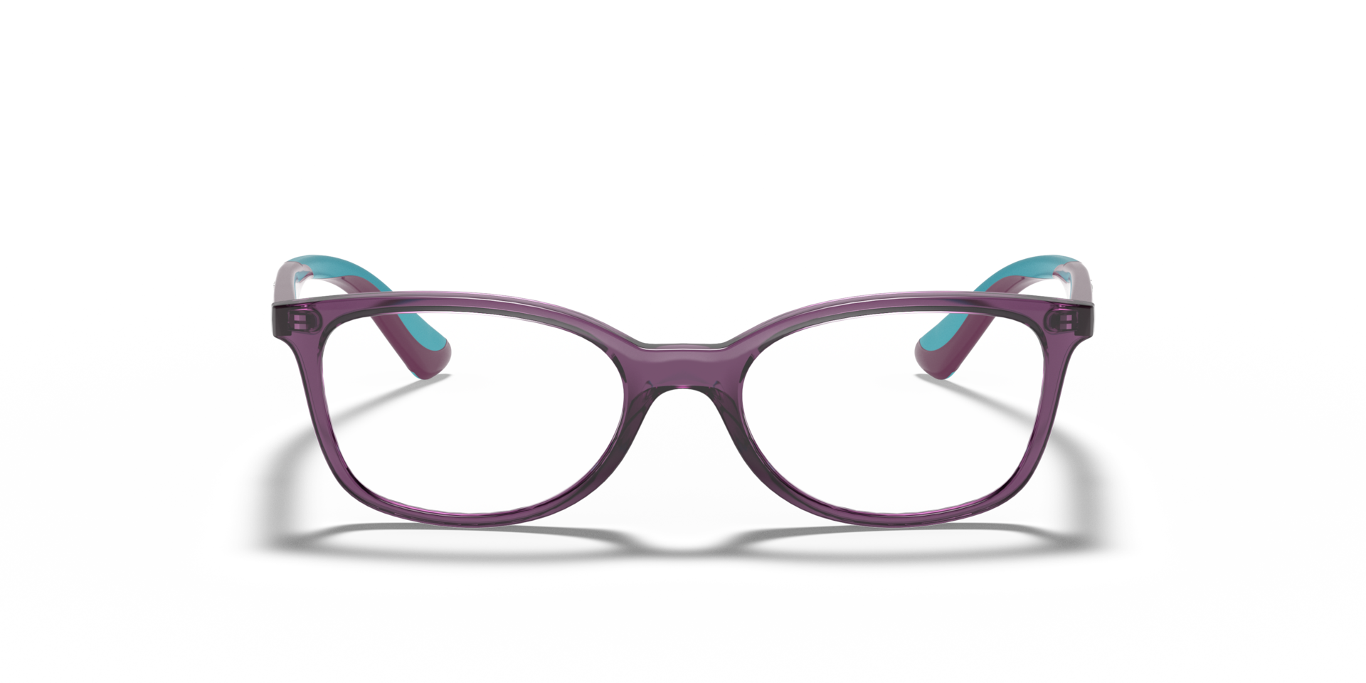 Ray-Ban Rb1586 Optics Kids Optical Violet Frame Clear Lenses Polarized 47-16