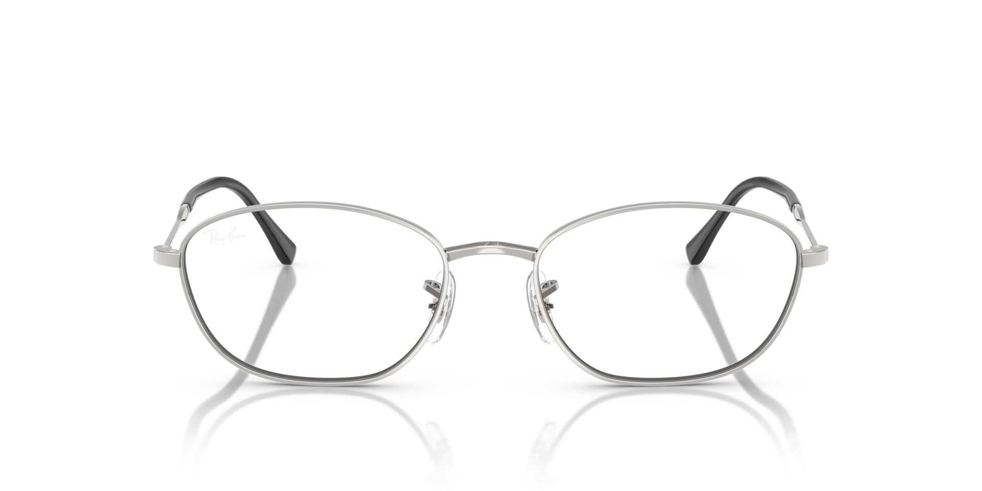 Ray-Ban Rb3749v Optics Optical Silver Frame Clear Lenses Polarized 55-18
