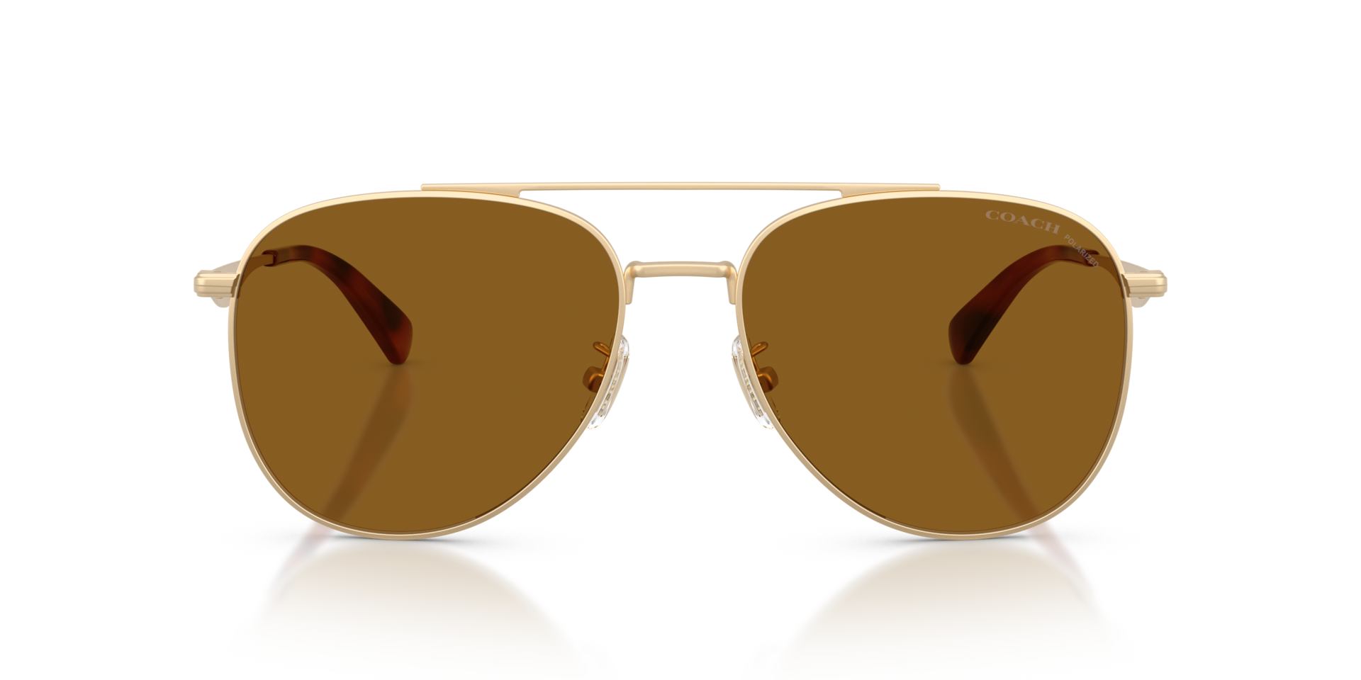 Coach HC7190 CDP40 Polarized 900583 Men's Sunglasses Gold Size 58