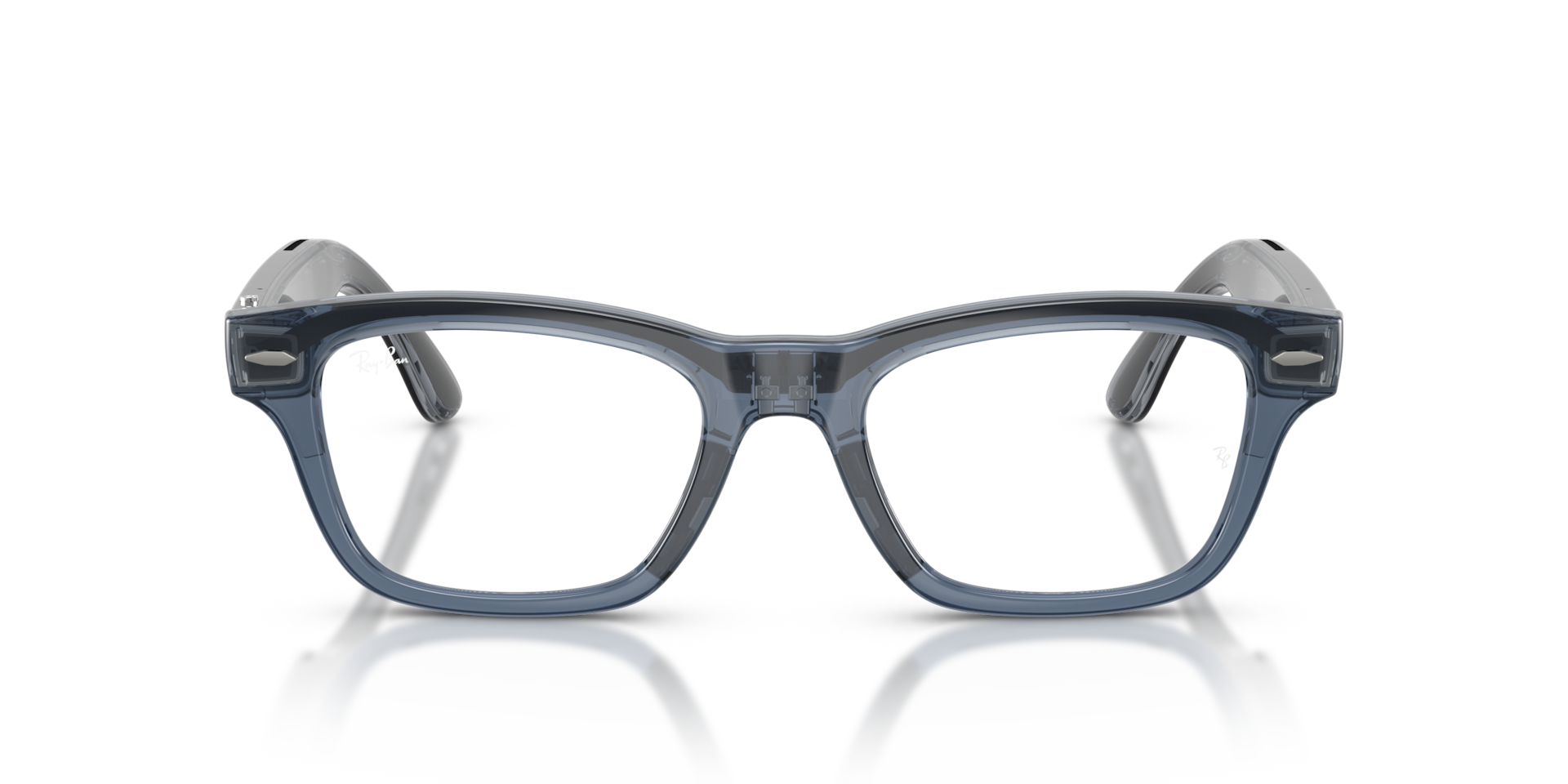 Ray-Ban Meta Audio Burbank Transparent Blue frame Blue lenses AI Glasses
