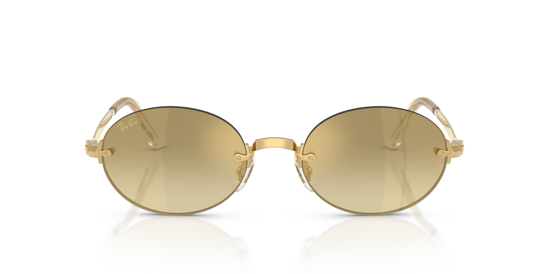 Ray-Ban Rb3929 By A$ap Rocky Sunglasses Arista Gold Frame Mirror Lenses 54-20