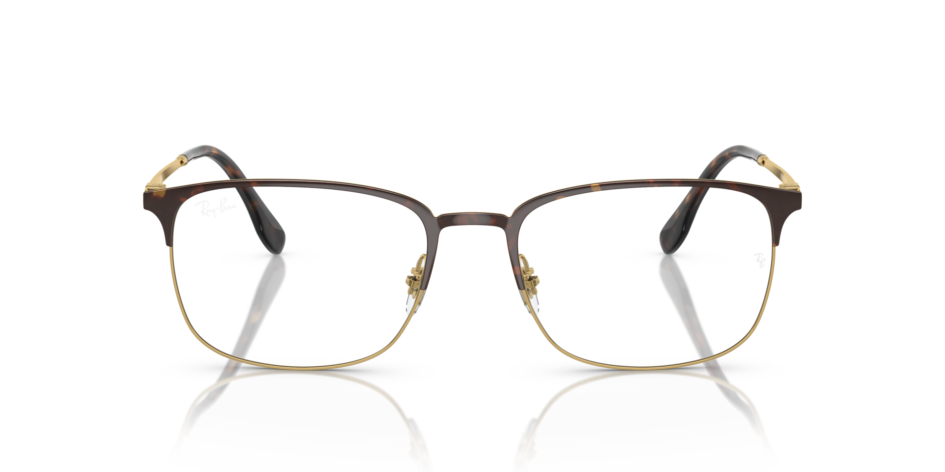 Ray-Ban Rb6494 Optics Optical Gold Frame Clear Lenses Polarized 56-18