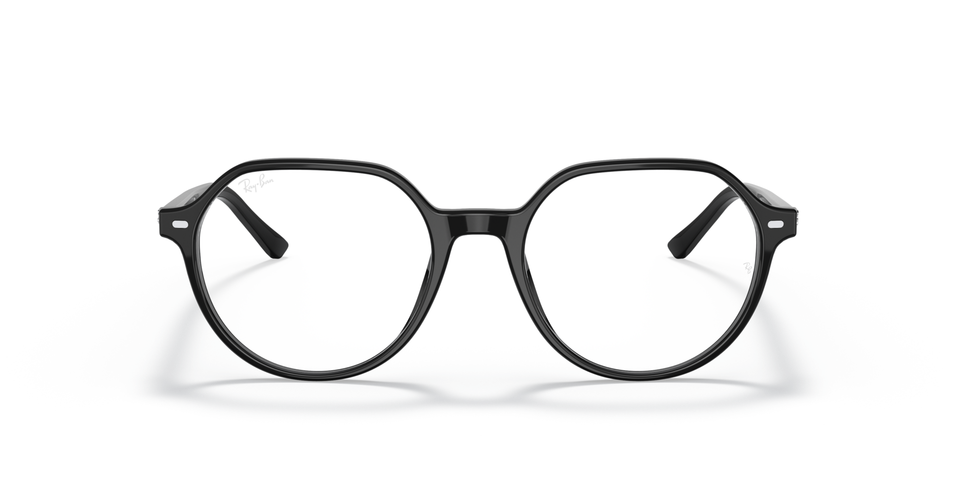 Ray-Ban Thalia Optics Optical Shiny Black Frame Clear Lenses Polarized 49-18