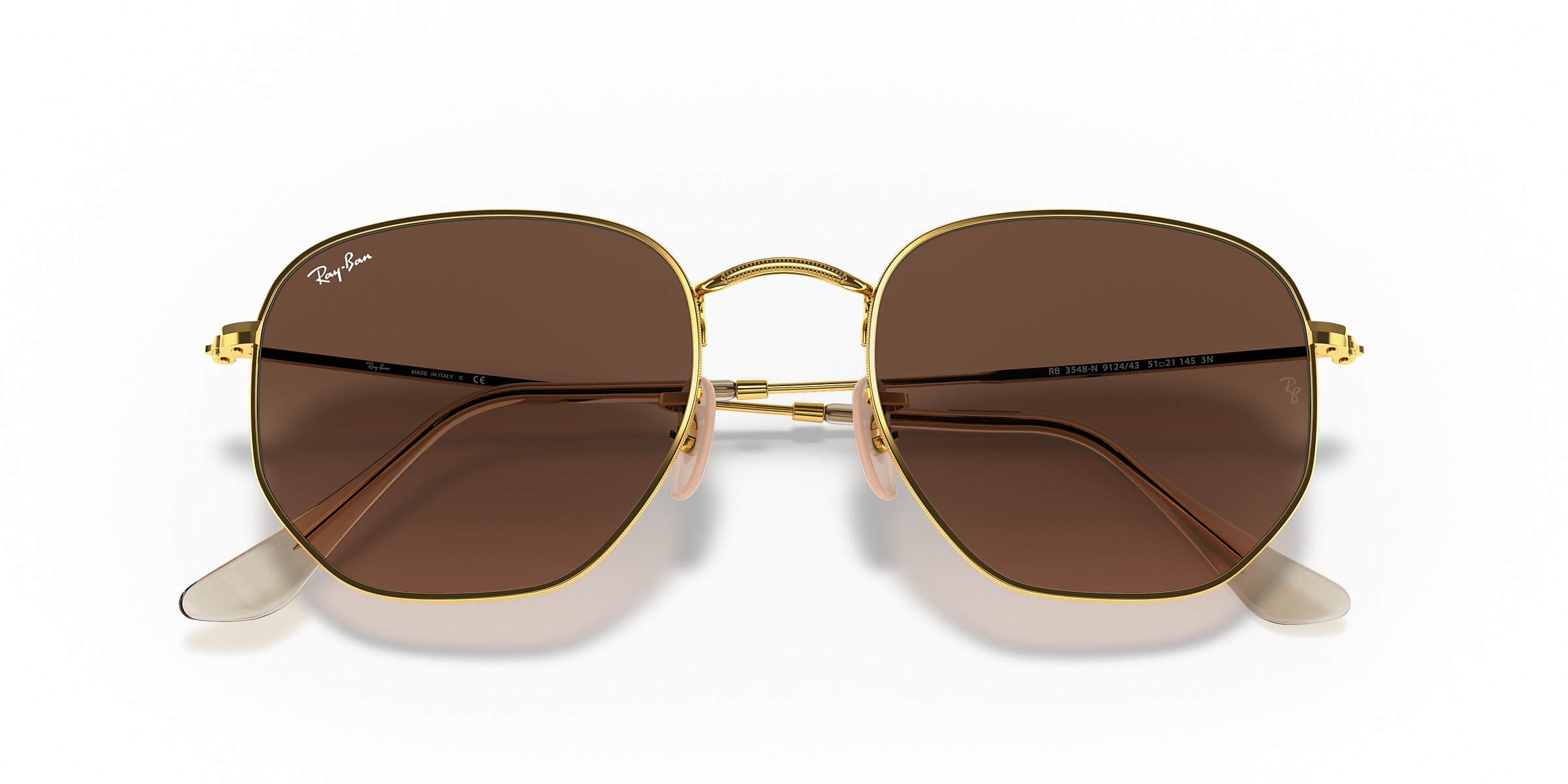 Ray-Ban Sunglasses RB3548N HEXAGONAL FLAT LENSES