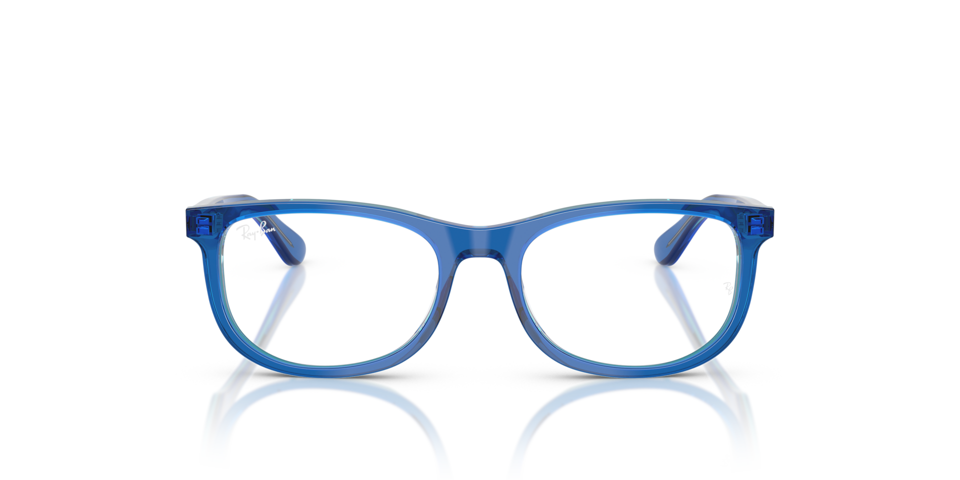 Ray-Ban Rb1642 Optics Kids Optical Transparent Blue/grey Frame Clear Lenses Polarized 48-16