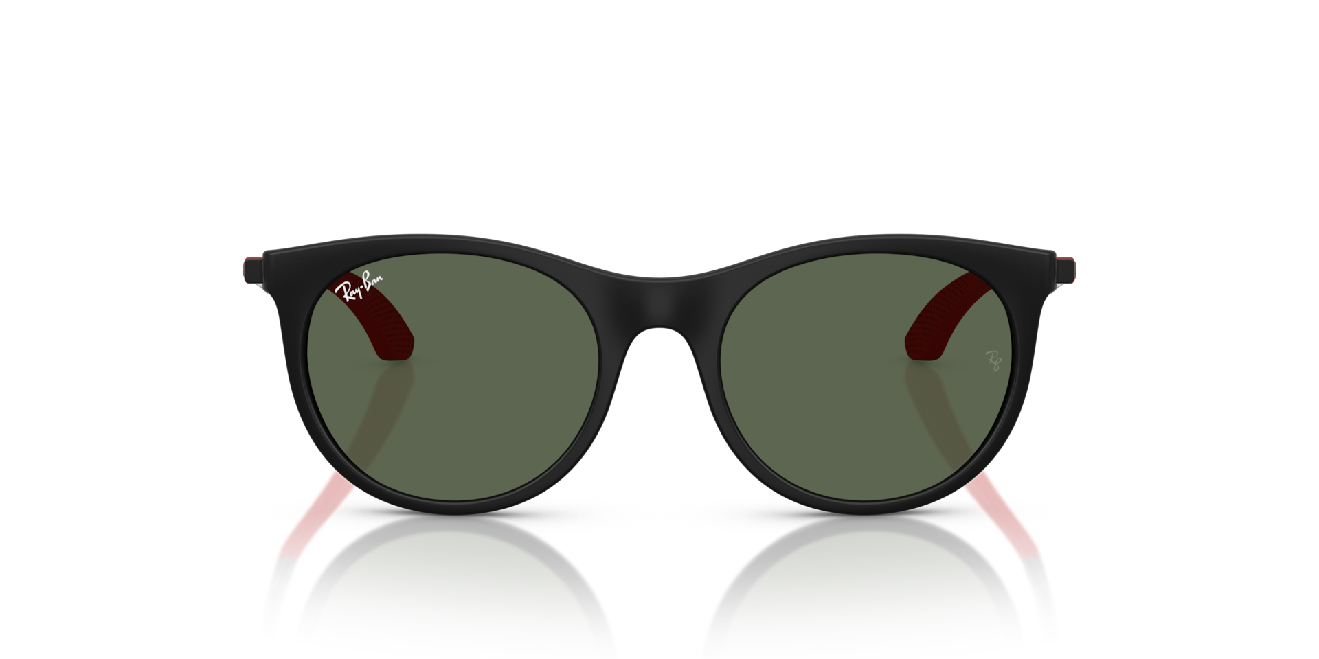 Ray-Ban Rb9082s Kids Sunglasses Matte Black Frame Green Lenses 47-17