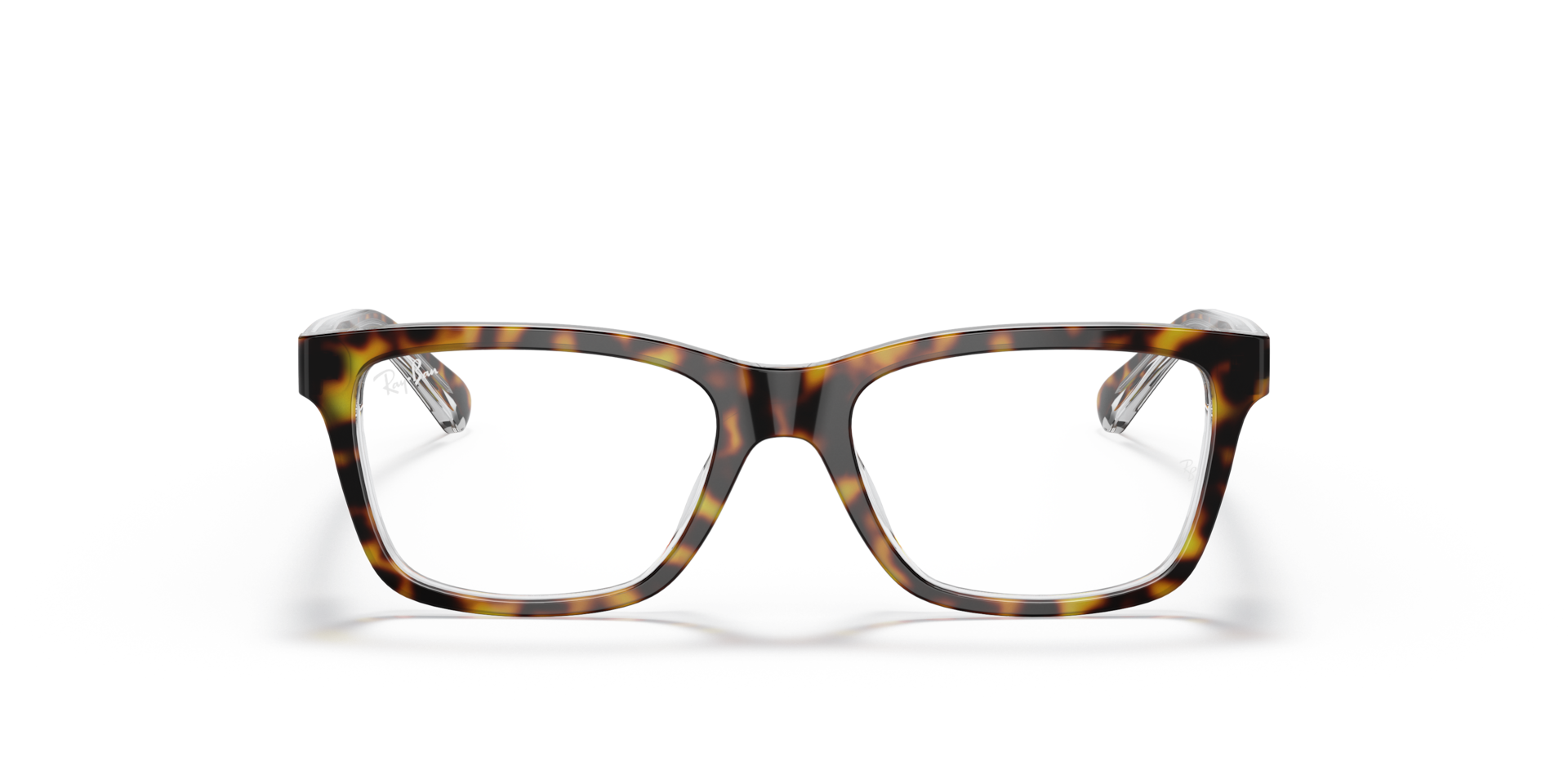 Ray-Ban Rb1536 Optics Kids Optical Dark Havana Frame Clear Lenses Polarized 48-16