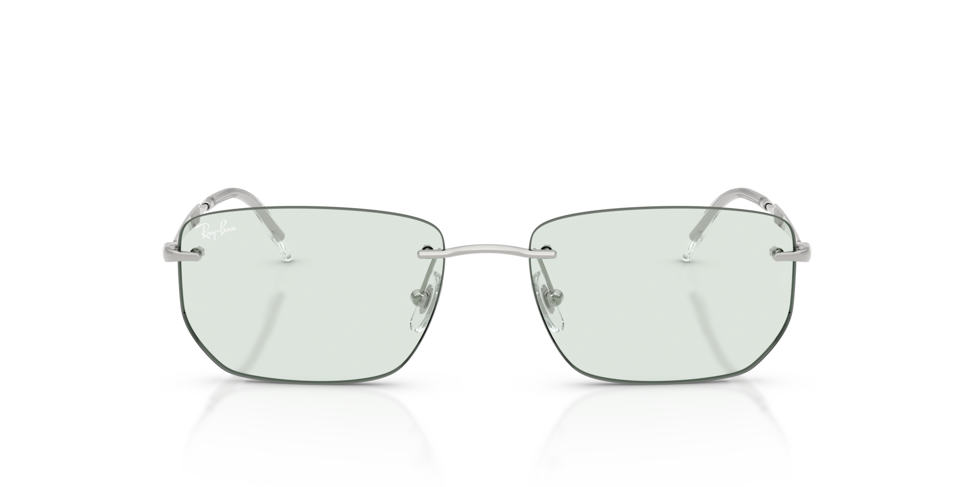 Ray-Ban Rb3768 Transitions ® Color Touch ™ Lenses Sunglasses Silver Frame Green Lenses 56-17