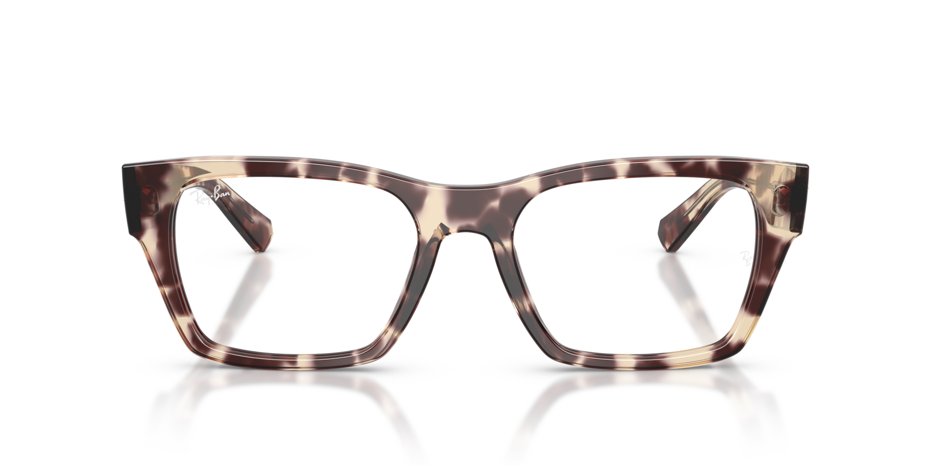 Ray-Ban Rb5448 Optics Optical Havana Brown Frame Clear Lenses Polarized 53-19