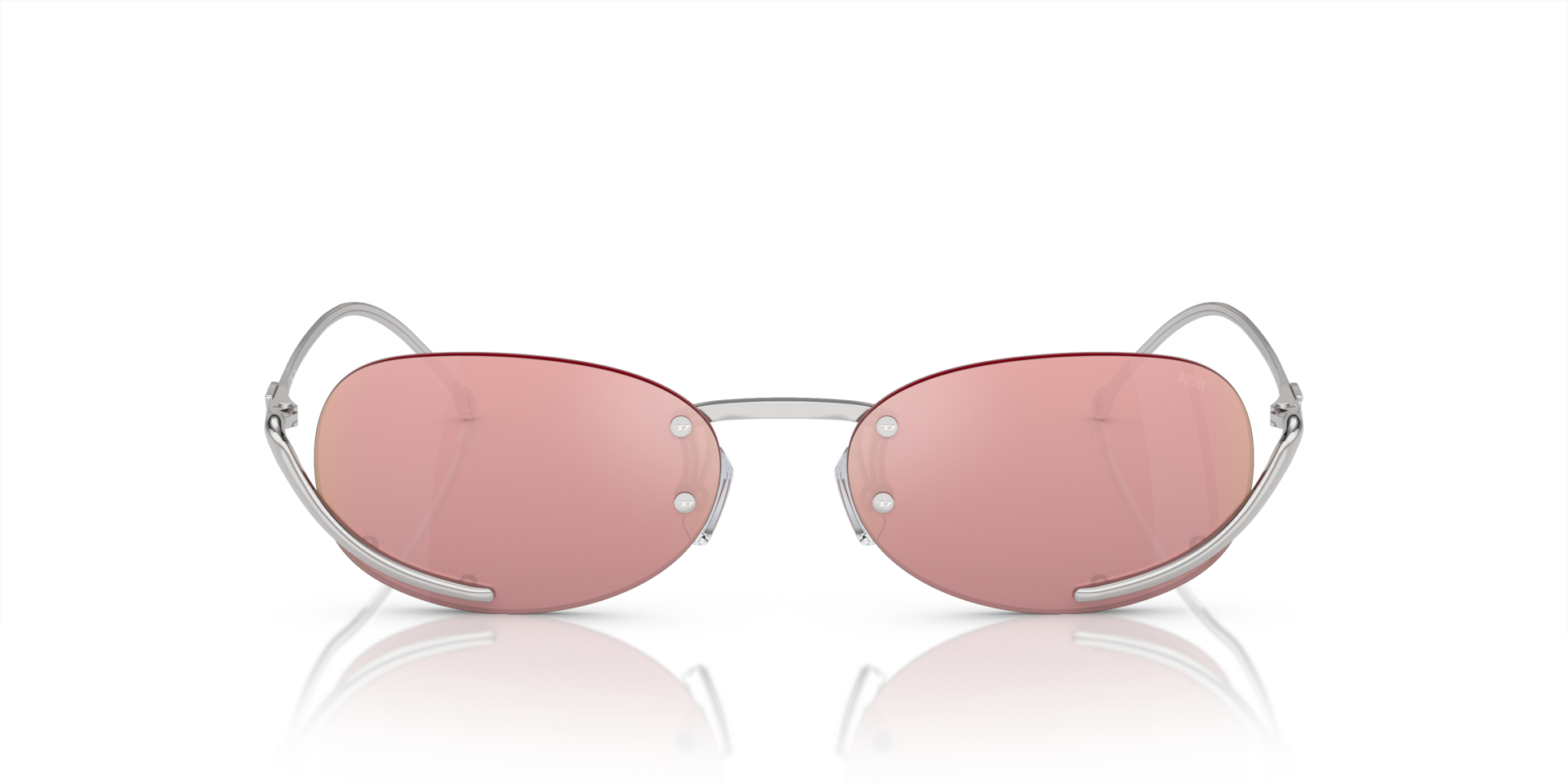 Diesel DL1004 103/E4 Men's Sunglasses Silver Size 53