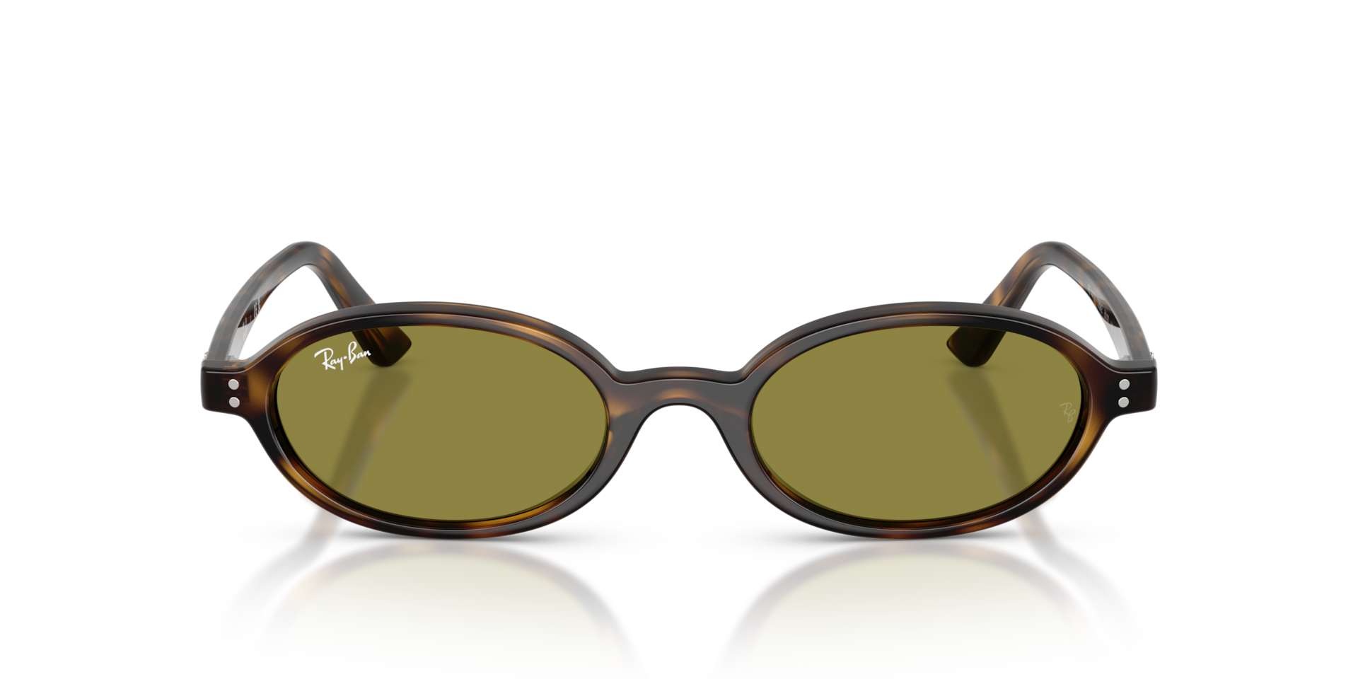 Ray-Ban Khal Bio-based Sunglasses Havana Frame Green Lenses 48-20