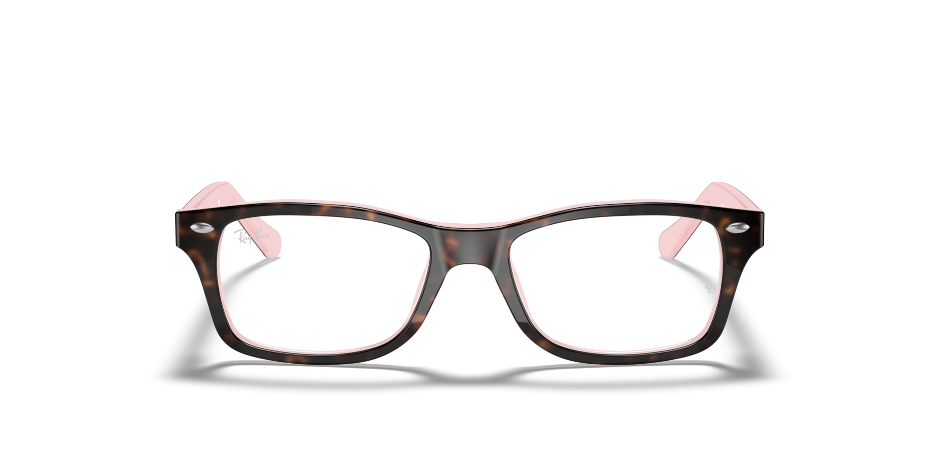 Ray-Ban Rb1531 Optics Kids Optical Havana On Opal Pink Frame Clear Lenses 48-16